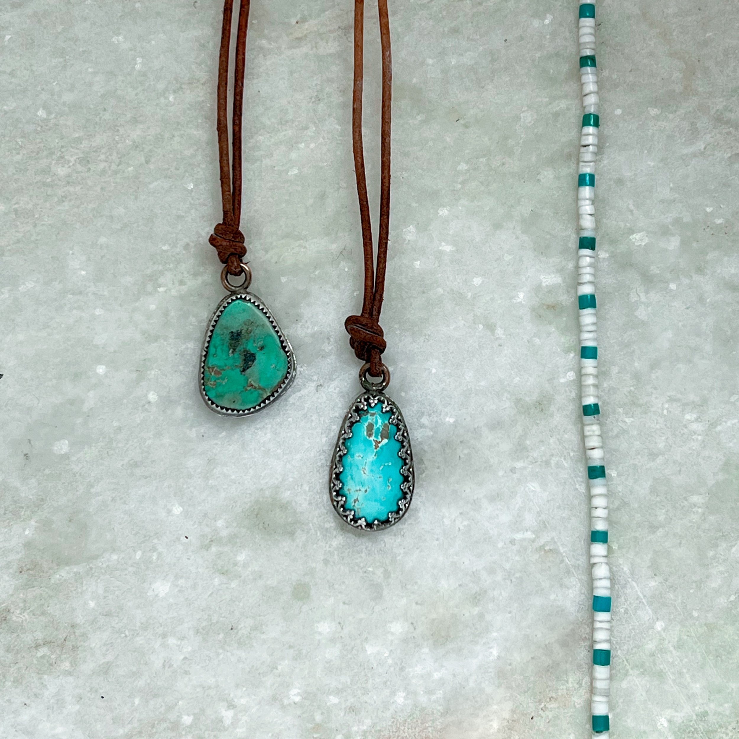 Peace + Luck Turquoise Blessing Necklaces