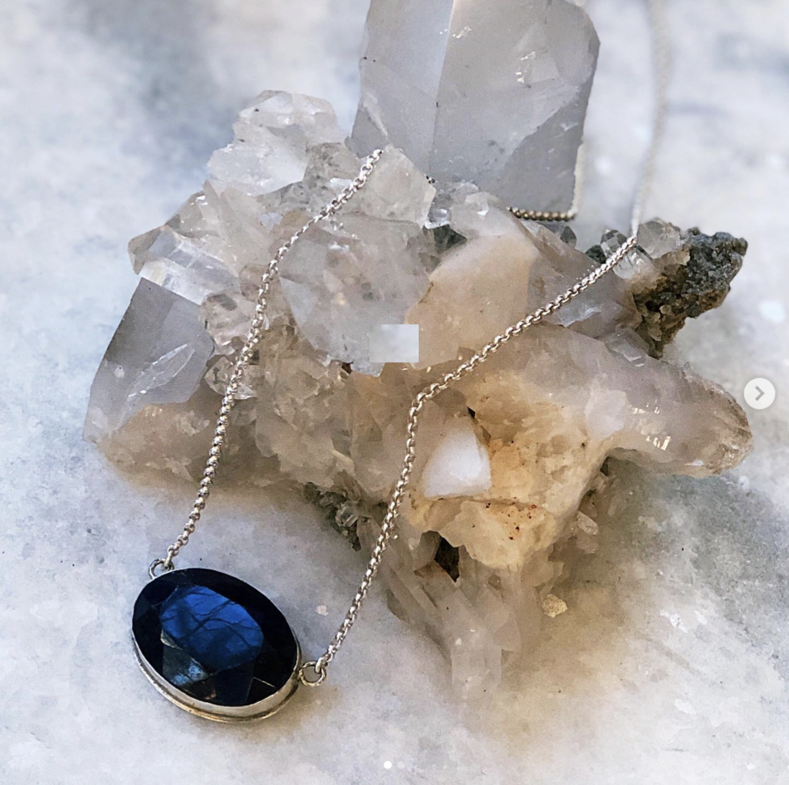 Sapphire Wisdom + Prosperity Necklace