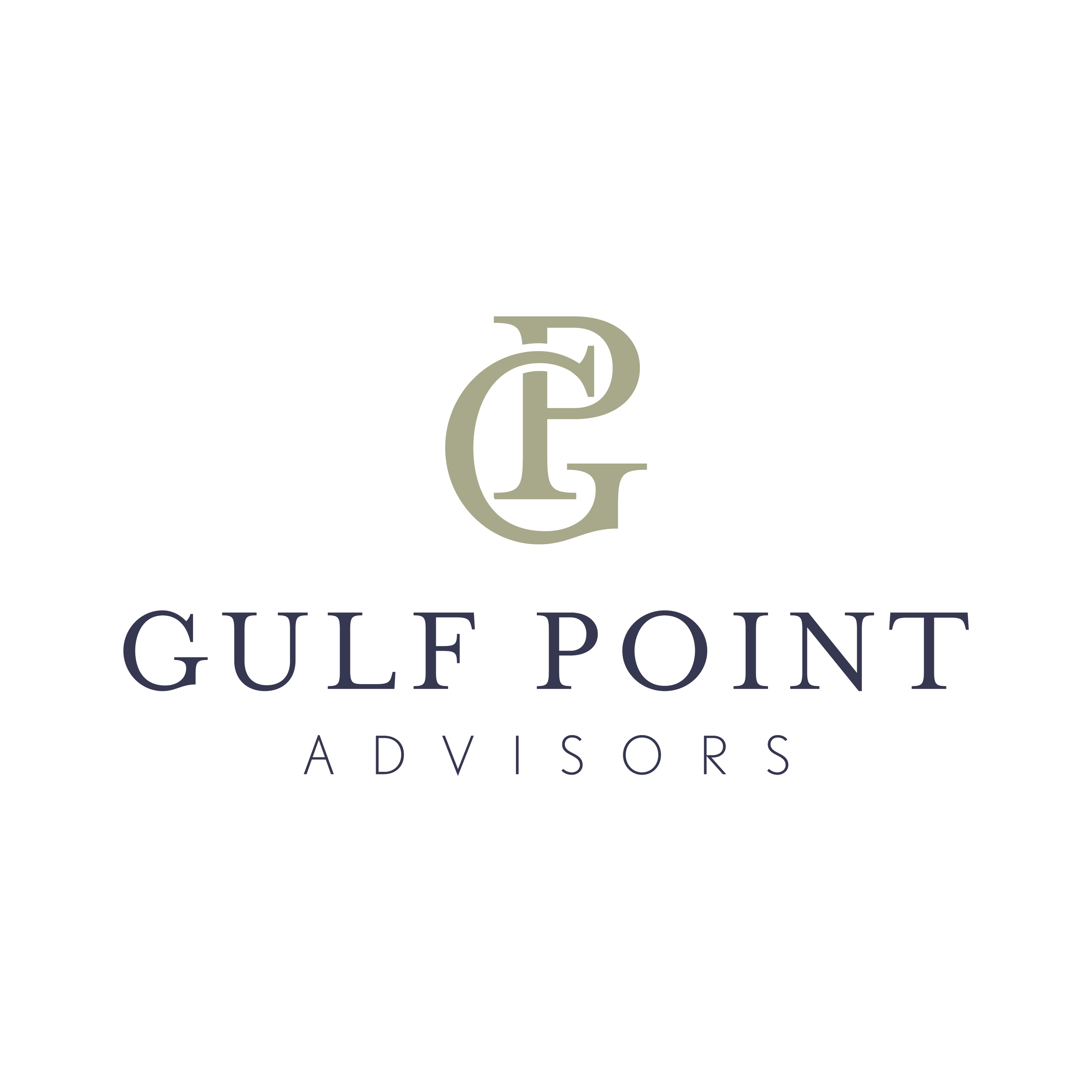 Gulf Point Advisors logo with stylized initials and company name.