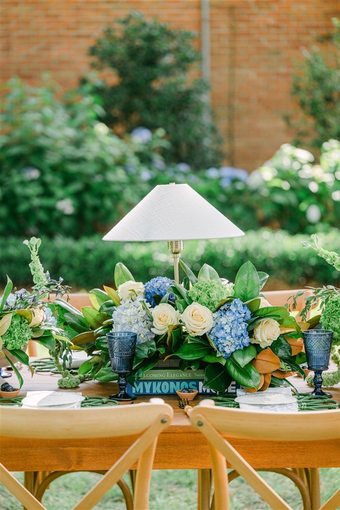 The Whitaker Lamp is a sleek, modern lamp designed to elevate any wedding, rehearsal dinner, or event in Savannah, GA and beyond.