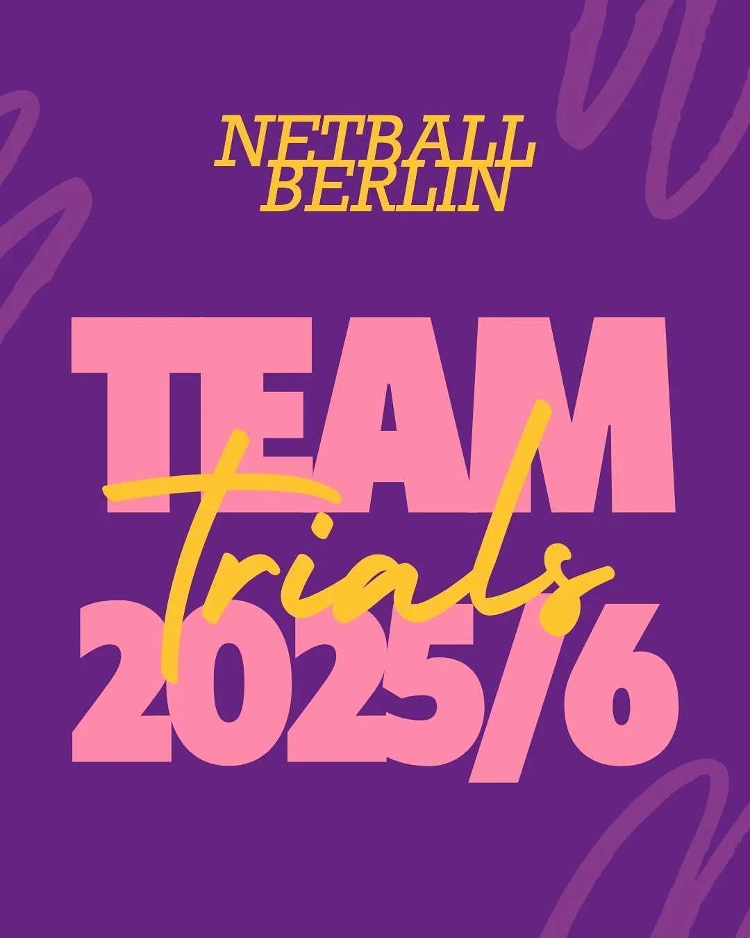 💜💛 Team Trials 2025/6 Time! 💛💜 

Last year&rsquo;s trials were a huge hit and we&rsquo;re at it again! The format might differ slightly from last year - make sure you&rsquo;re at training to hear the inside scoop from the coaches - and bring your