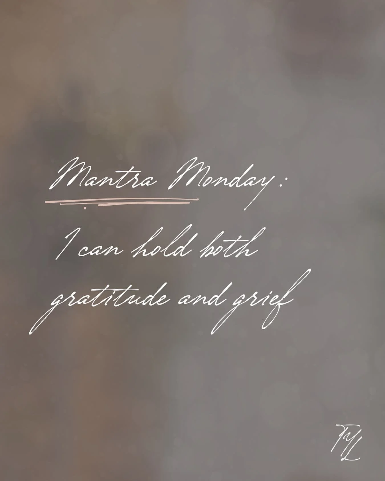 ✨ Mantra Monday ✨
&ldquo;I can hold both gratitude and grief.&rdquo;

Gratitude and grief don&rsquo;t always live in separate places&mdash;sometimes they rise from the very same space in our hearts. We can be grateful for what we&rsquo;ve been given,