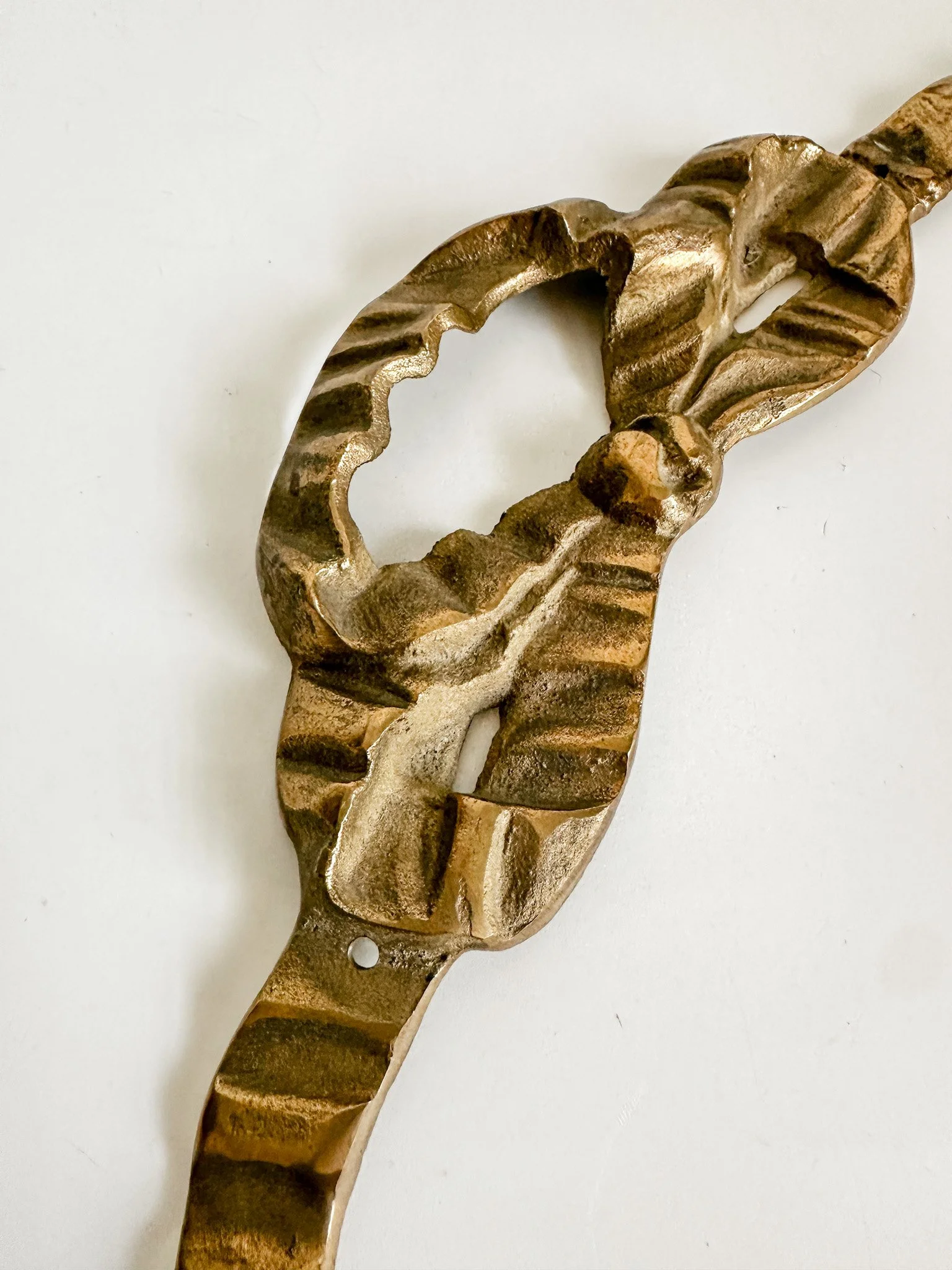 Brass Bow Pediment