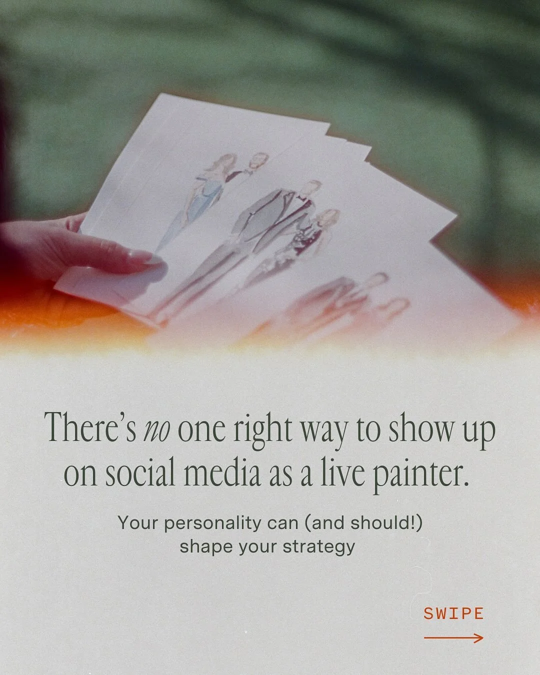 The best way to show up on social media? The way the feels most natural to YOU! 

It could also mean not making socials your main focus for marketing - there are so many opportunities to market outside of socials that could feel more authentic - pain
