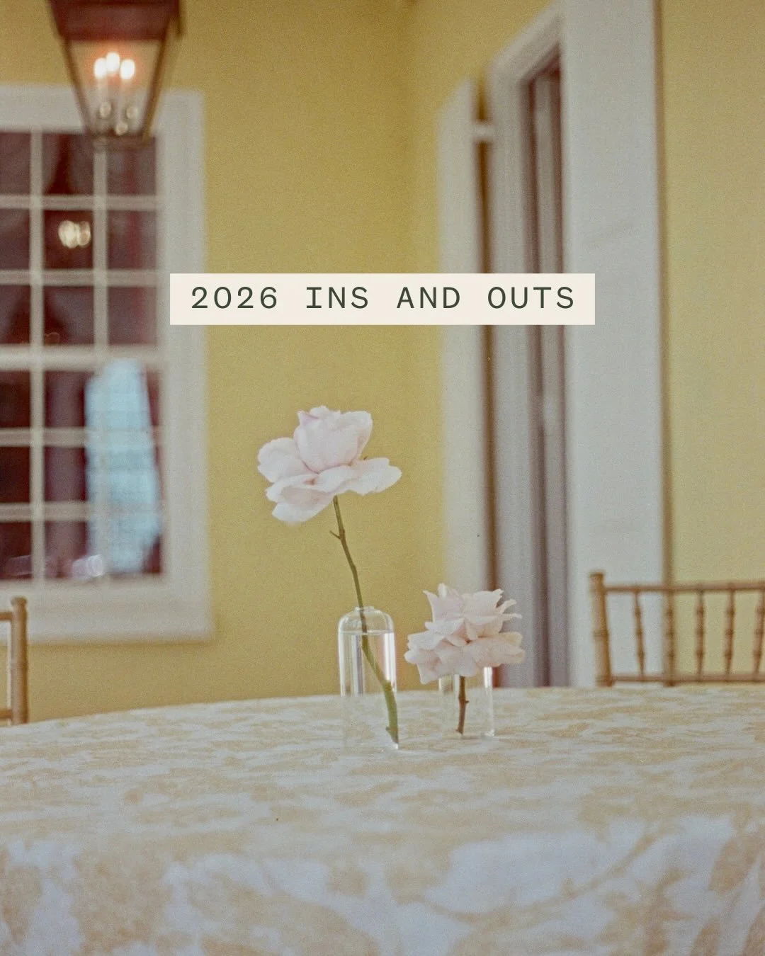 Cheers to another great year of leaning and building more connections! ✨🪡

What are some of your ins and outs for 2026 for your studio?