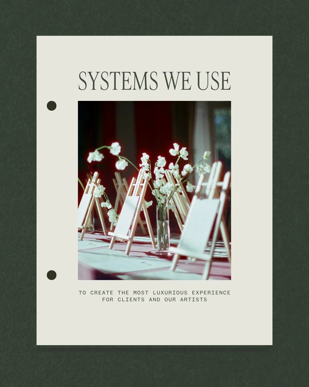 A glimpse into the systems we set up at Cloud Studio

Almost 3 years ago, @lauriemaelindsey helped set up our systems to help create the most luxurious experience not only for our clients, but also our artists. 

Two weeks ago, Laurie set up a webina