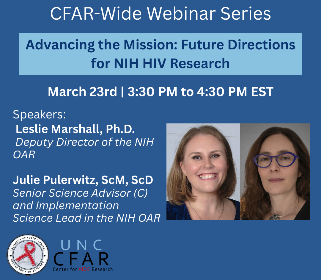 CFAR-Wide Webinar with NIH Office of AIDS Research