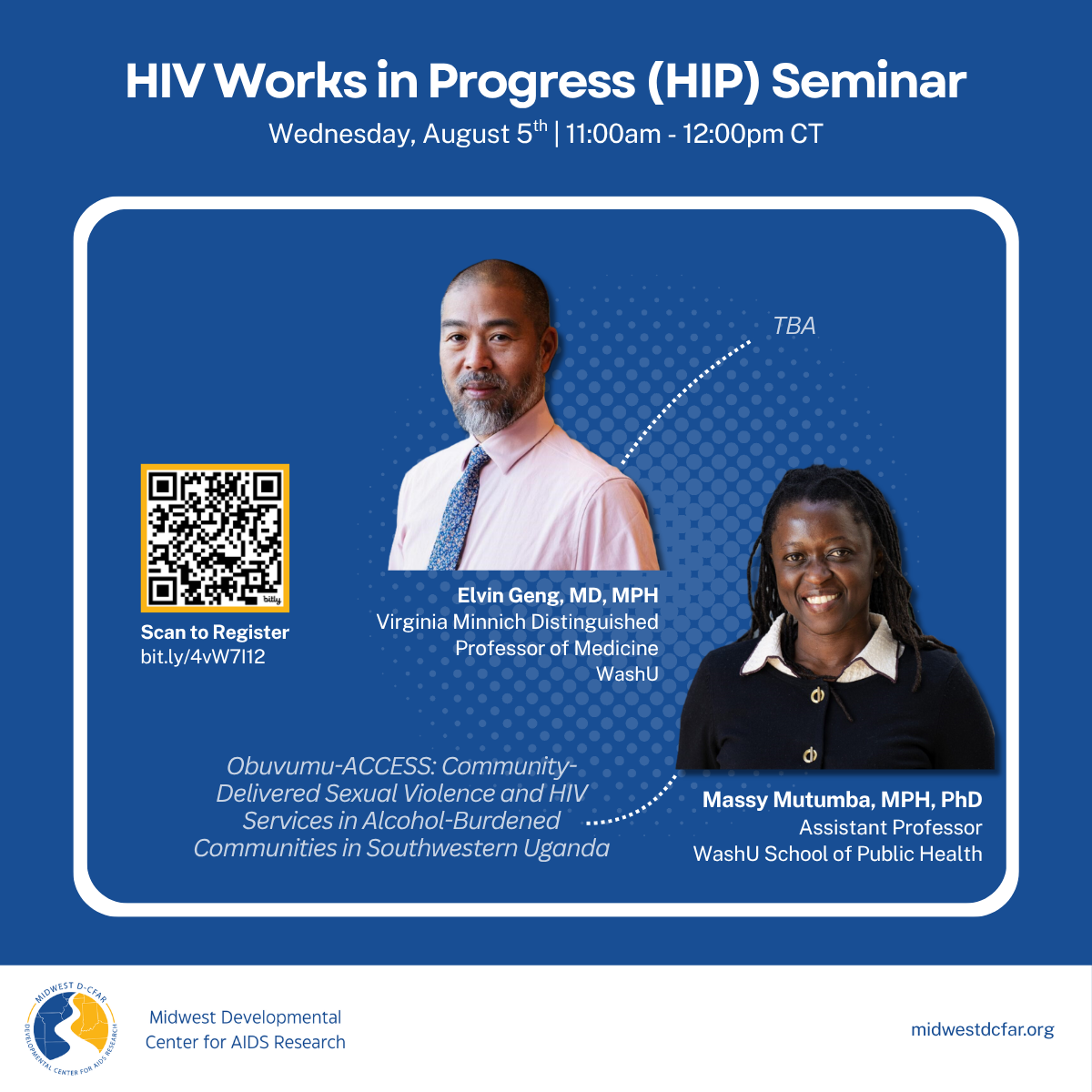 HIV Works in Progress (HIP) Seminar: August