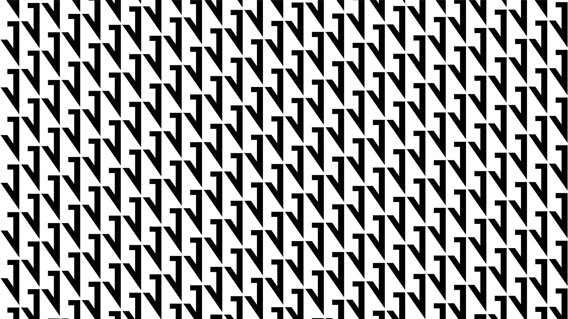 Jon Onabowu J letter pattern black on white