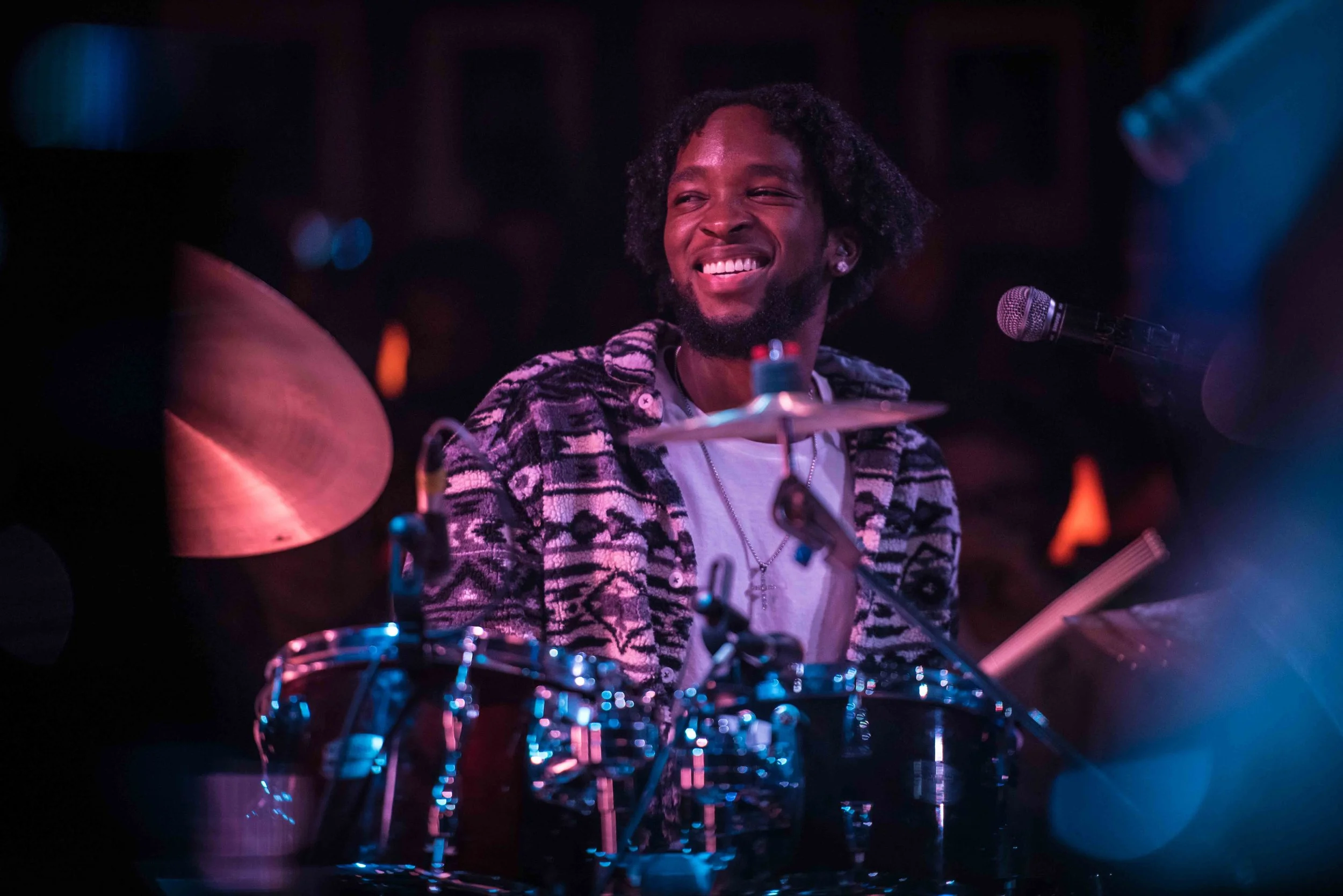 Nigerian-British drummer and bandleader Jon Onabowu headline jazz fusion show, live at Ronnie Scott's Jazz Club London