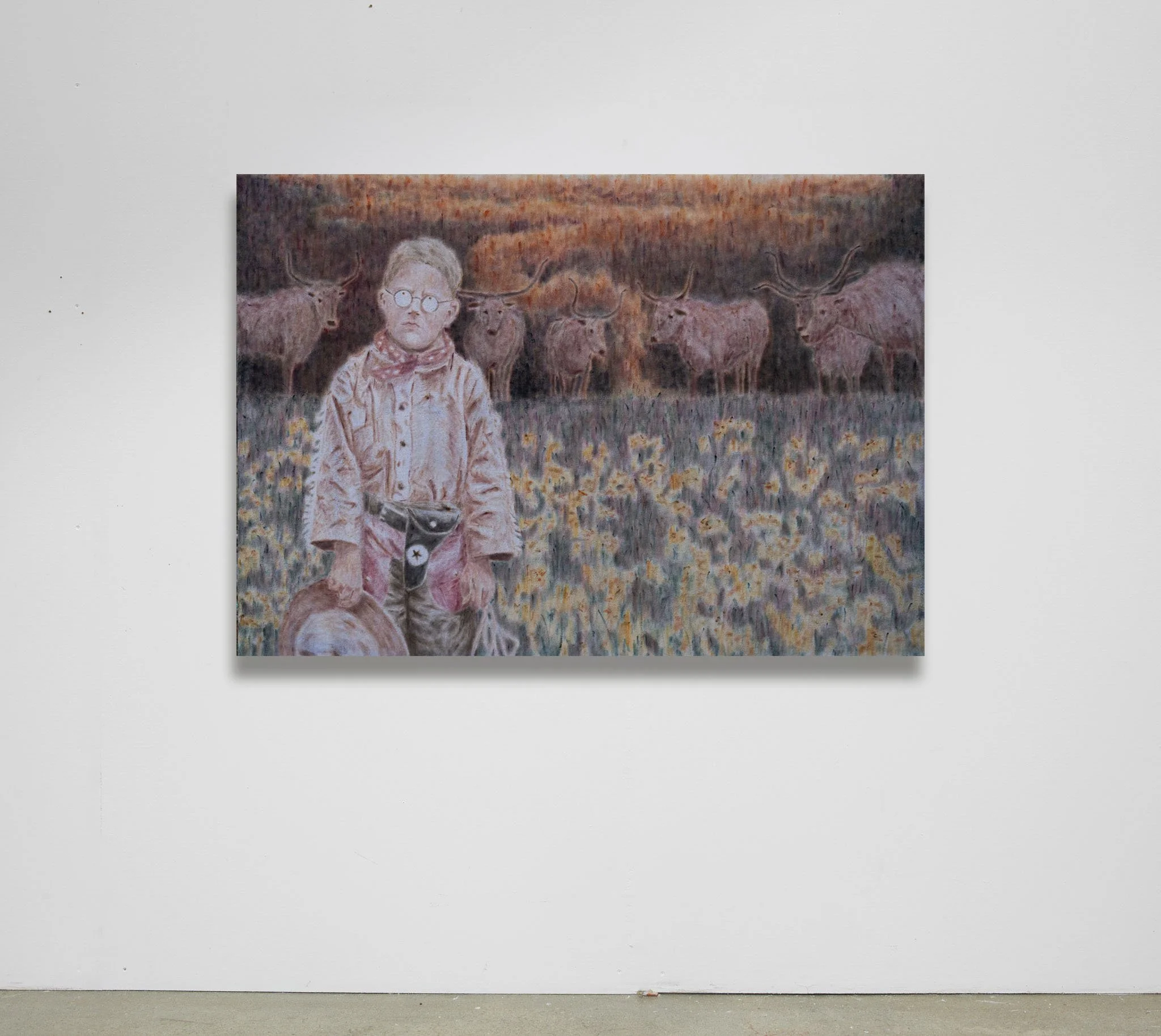 Lowing from the Field, Oil on Canvas, 85x115 cm (2026)