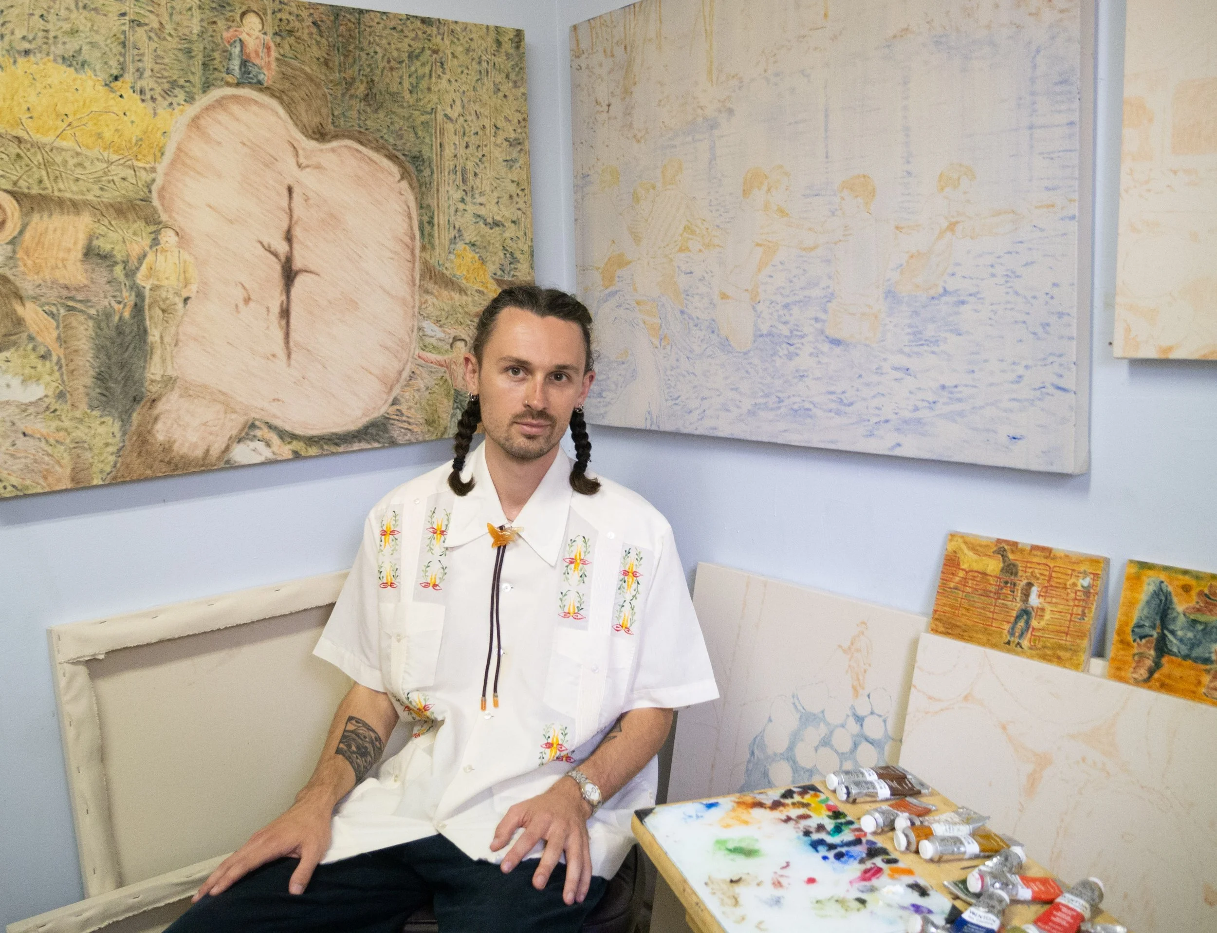 Jonathan Tignor in his Studio