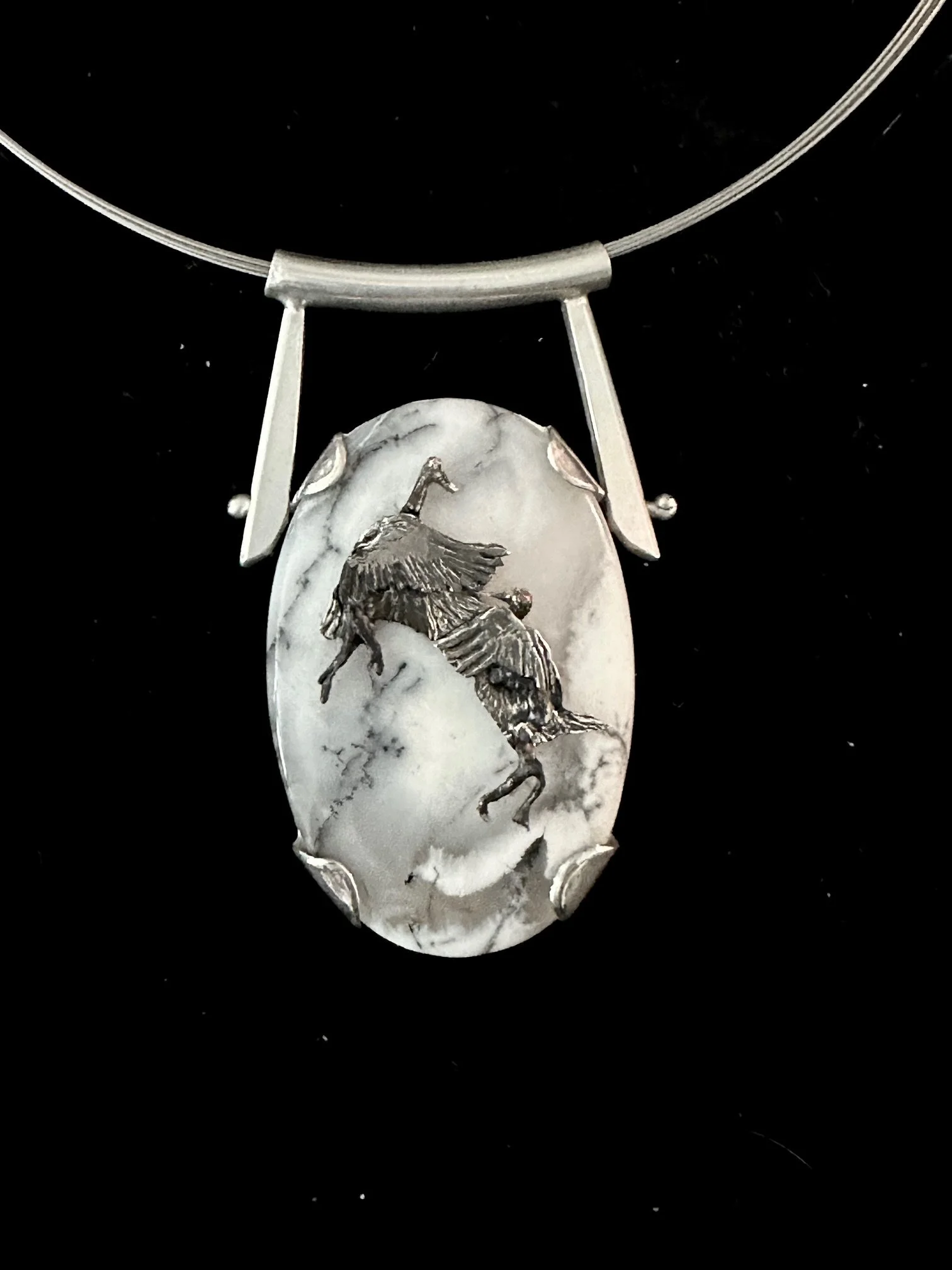 Cranes in Snow Tori Gate Pendant_1.jpeg