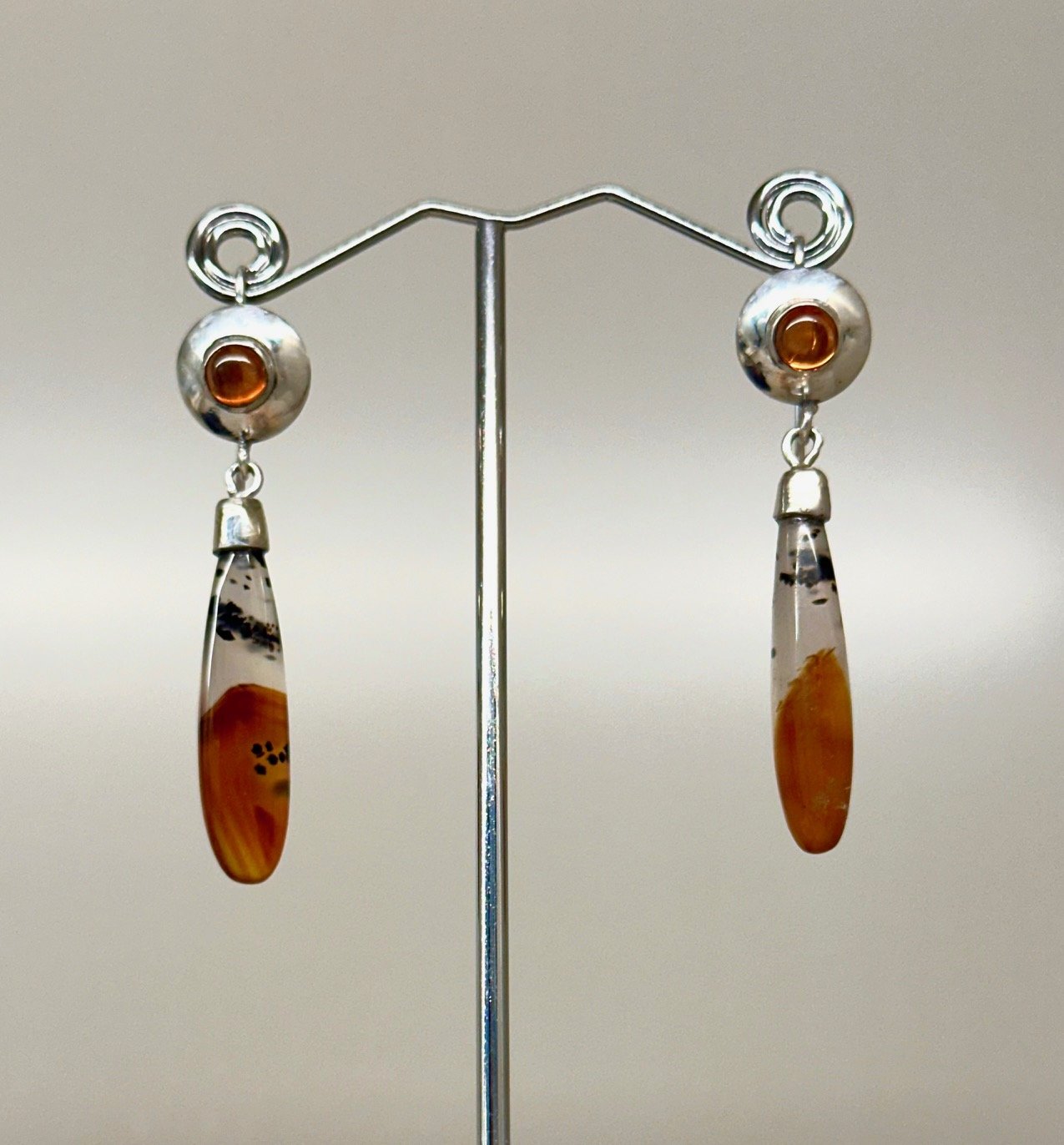 Agate and Spessartite Earrings.jpeg