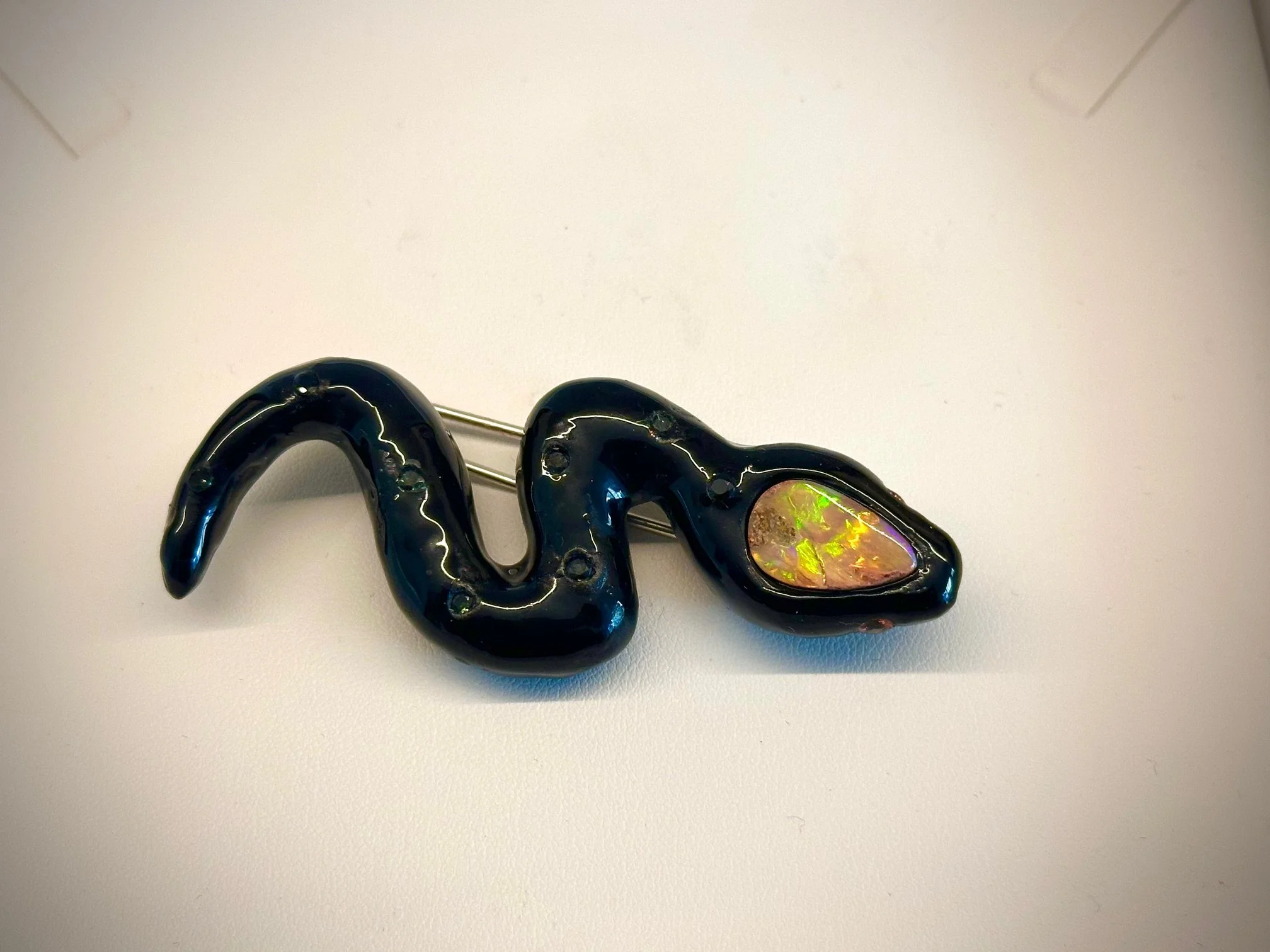 Opal, Jet, Tzavorite broach.jpg