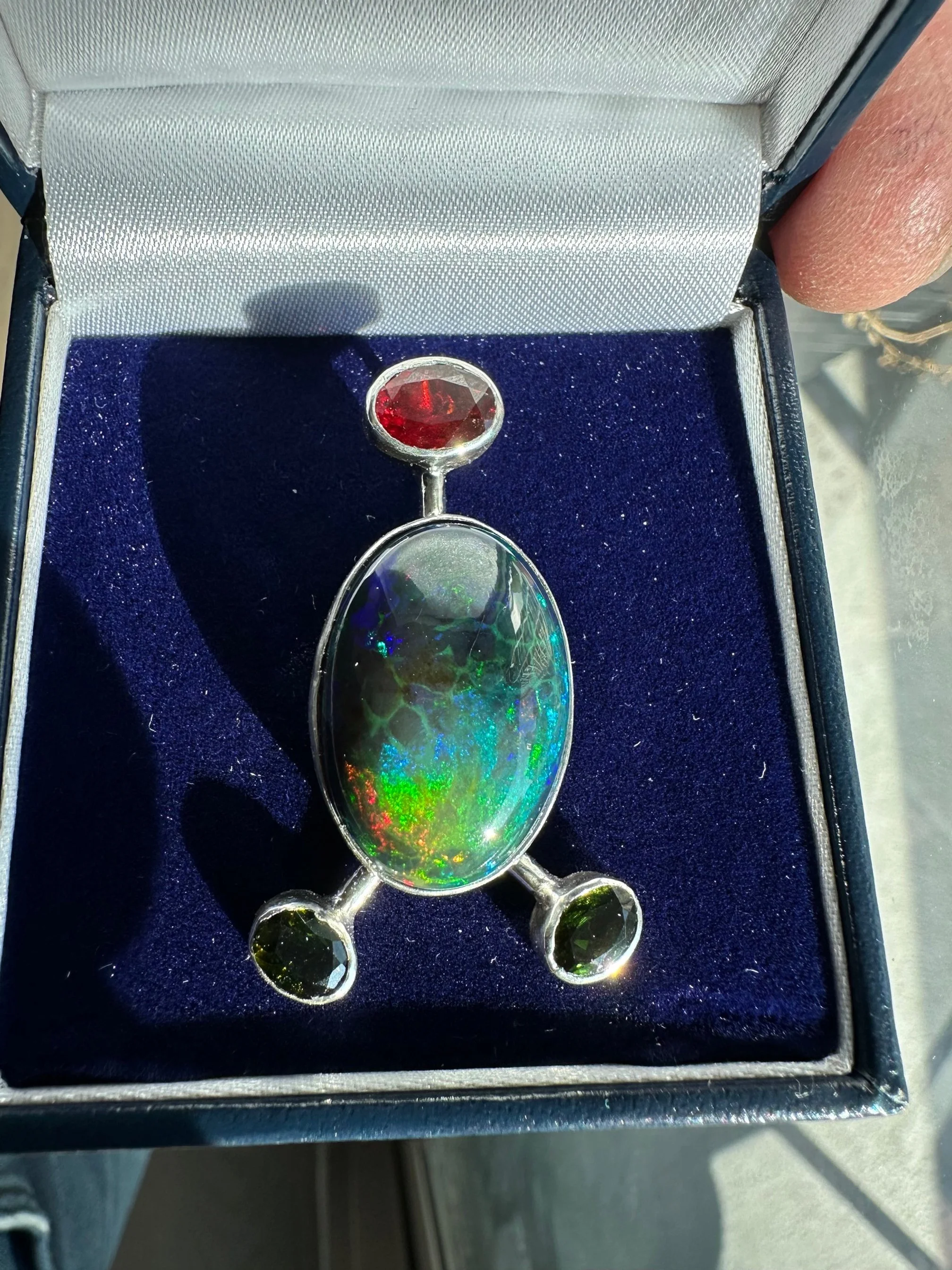 Ethiopian Opal, Tourmaline and Spessartite Pendant.jpeg