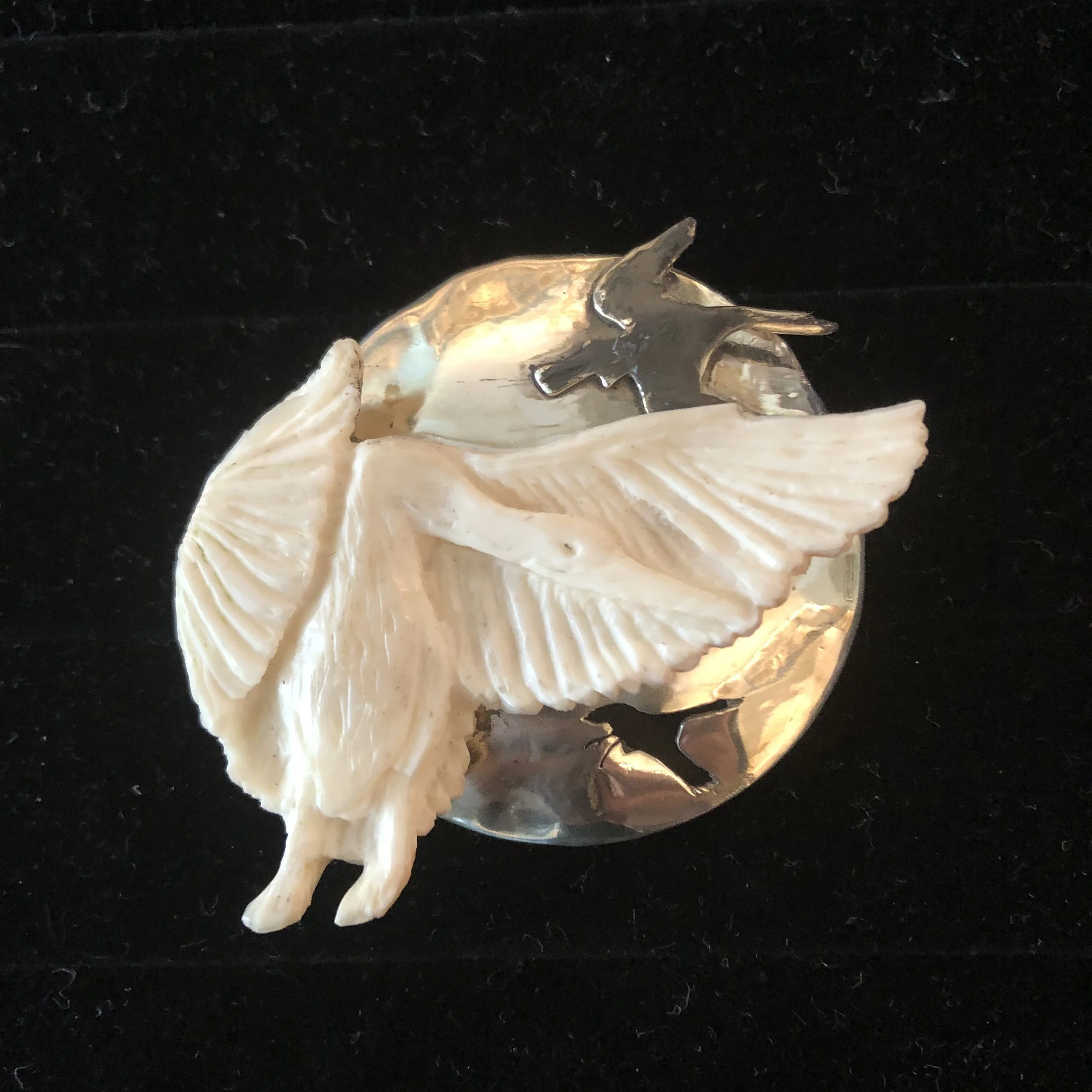 Cranes Across the Moon