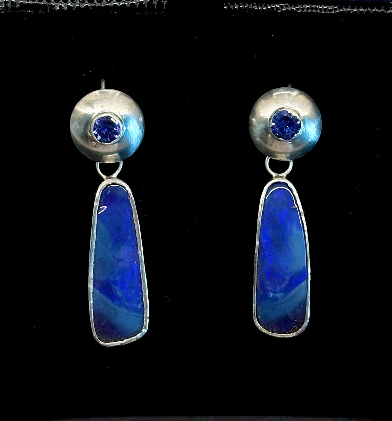 Boulder Opal and Tanzanite Earrings001.jpg