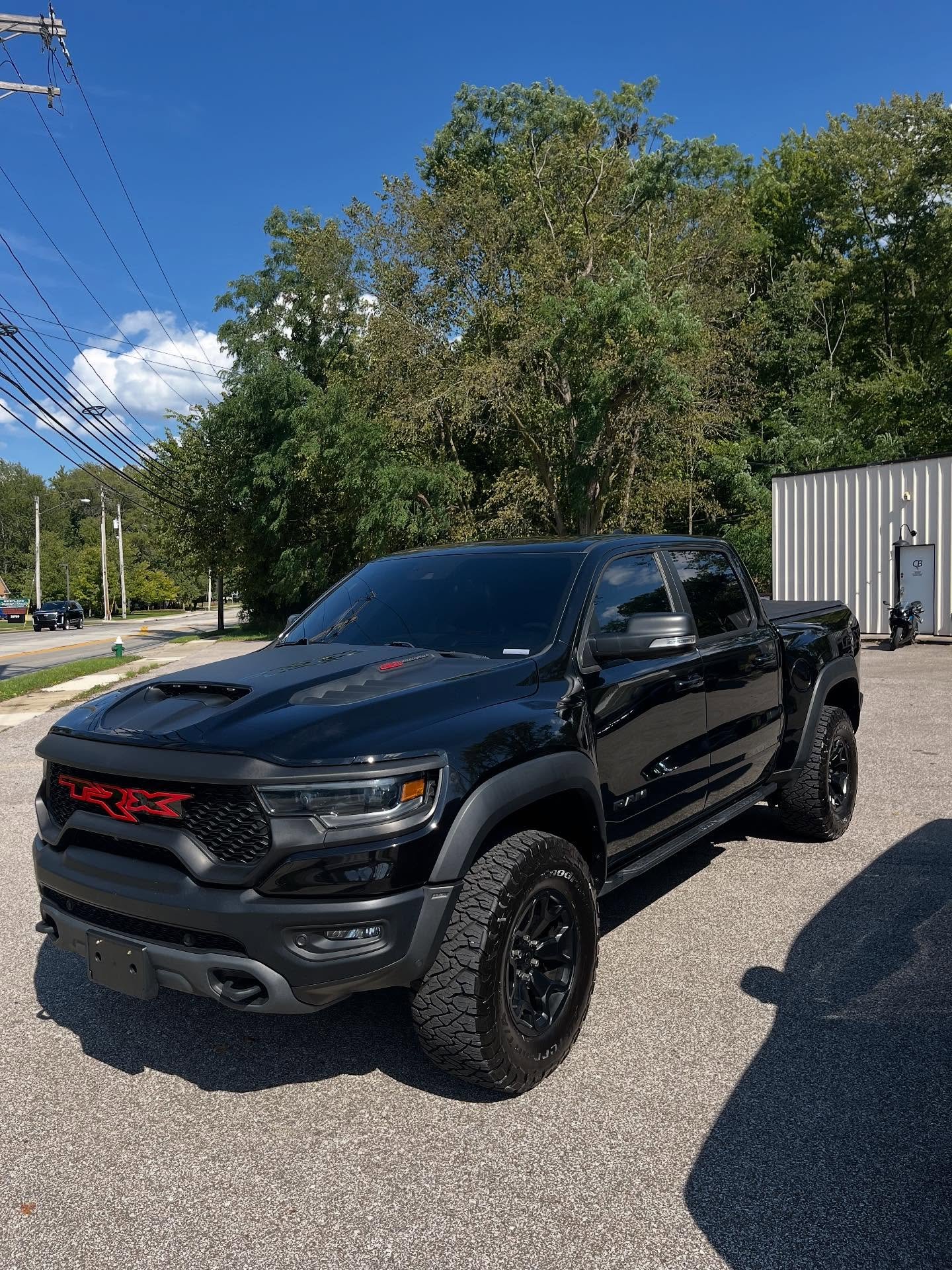 TRX in for all around window tint and front grill badge installation