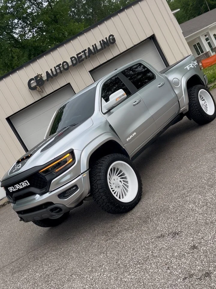 BigRoxy V2 has officially been completed for our boy @djbmxvii !  Days of prep work went into this project before we started our @paradoxwraps Chrome wrap, White Powder coated @forgiato Wheels, white paint matched Mirrors, New 37 inch tires, @vixenho
