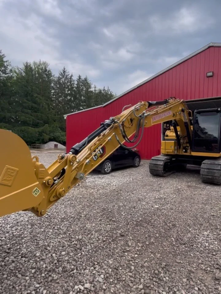 Another @american_earth_companies Project! From the arm to the full body to the top deck, every piece on the @caterpillarinc 315 and Mini Excavator is wrapped in Clear Paint Protection Film to ensure this investment is easy to clean and maintain whil