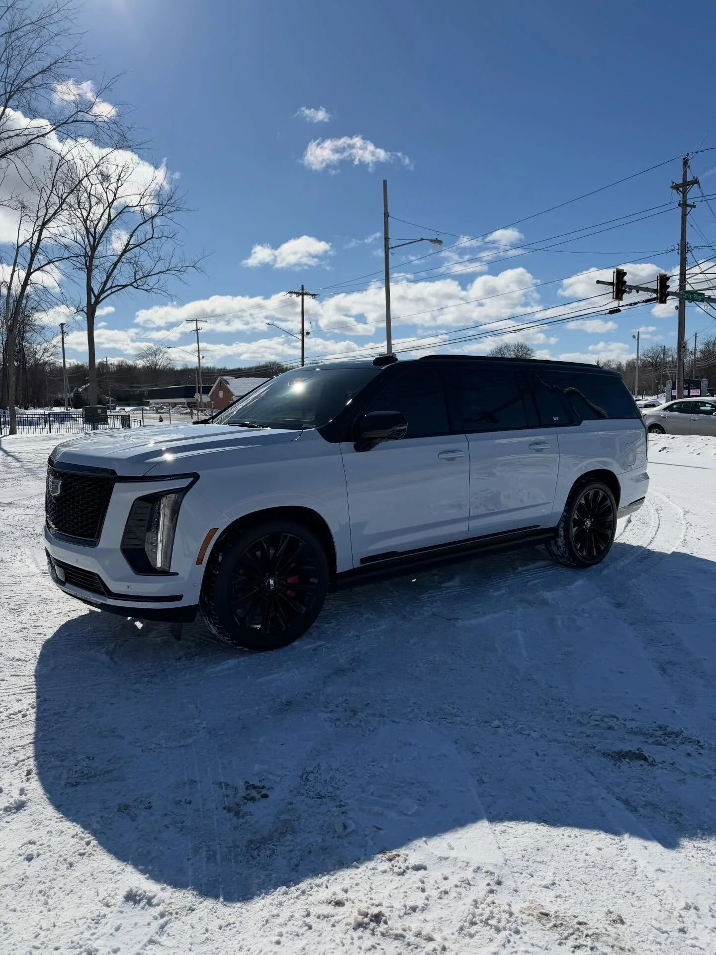 2026 Escalade in for Front end PPF-Window tint-Tuxedo Half Wrap-5 Year Ceramic Coating inside and out