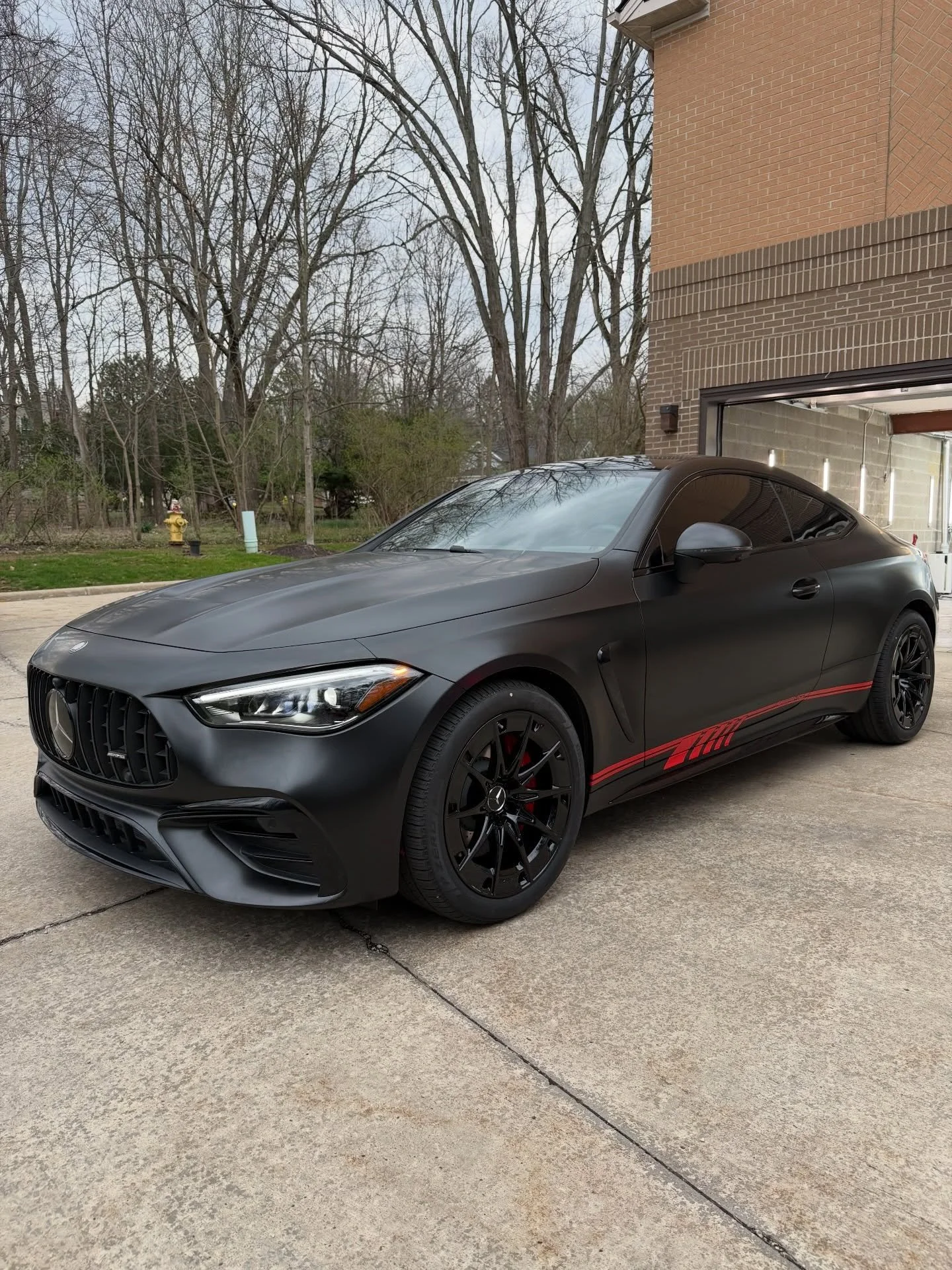 New CLE 53 AMG in for a 3M color change wrap, Window tint, Custom Edition One Graphics, Wheel Blackout and AMG Red Brake Calipers!