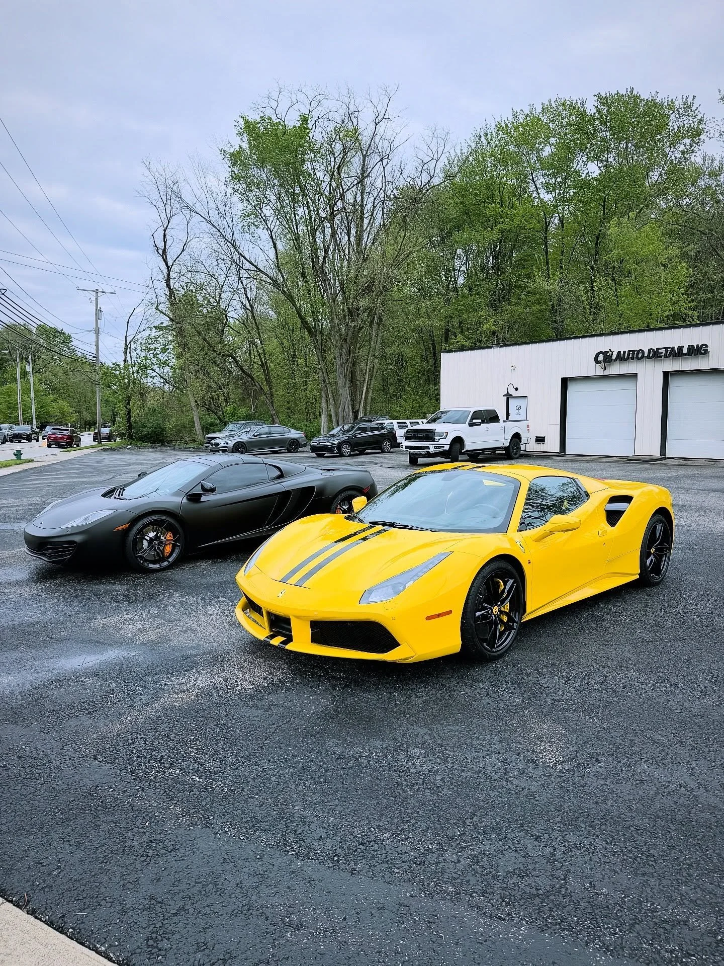 Ferrari 488 Spider in for some custom touches for our long time client @ianzollos 
Call or text 440-724-3224 to schedule your spring detail appointments!