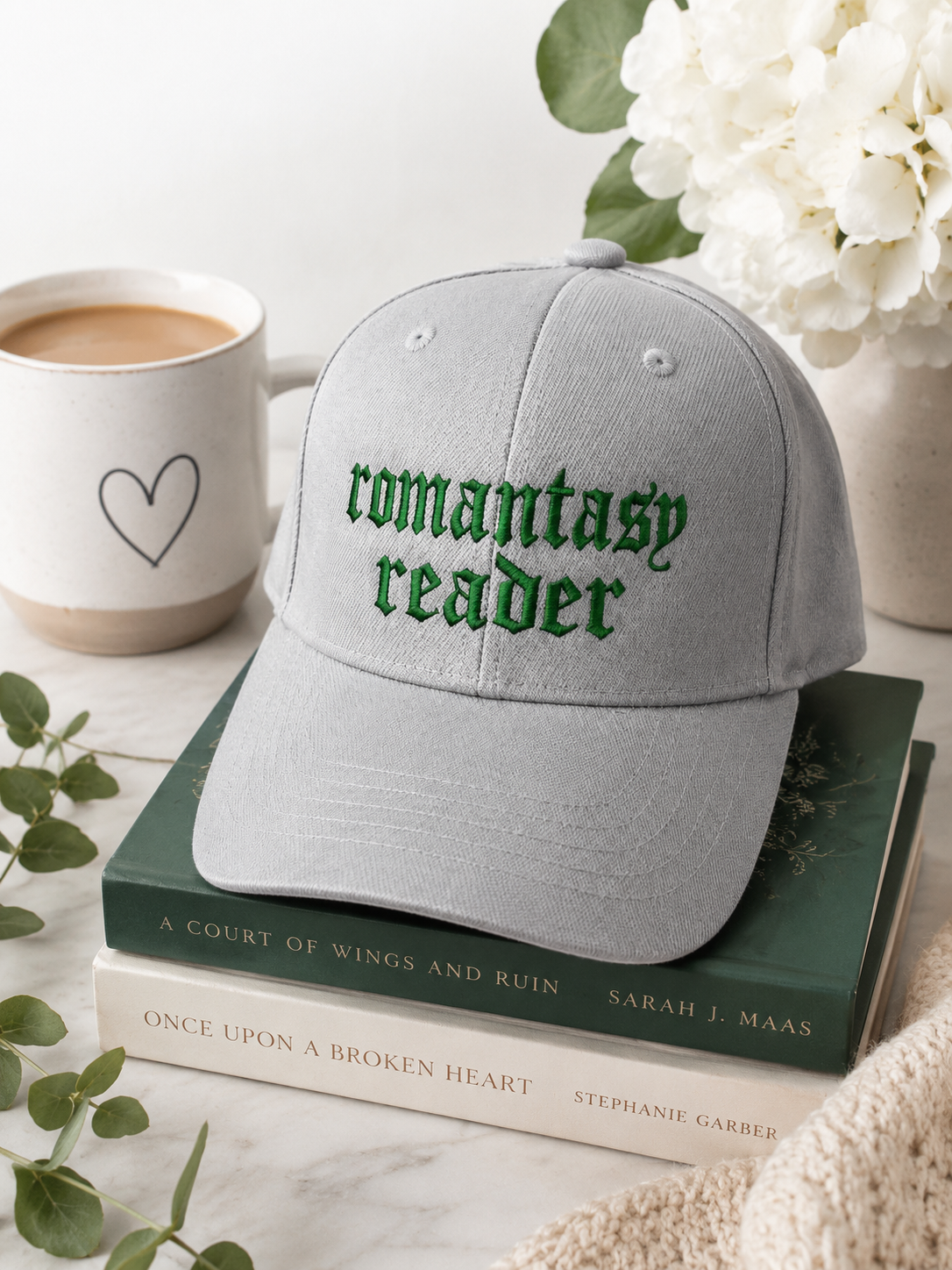 Book Lovers Go All Night Embroidered Hat