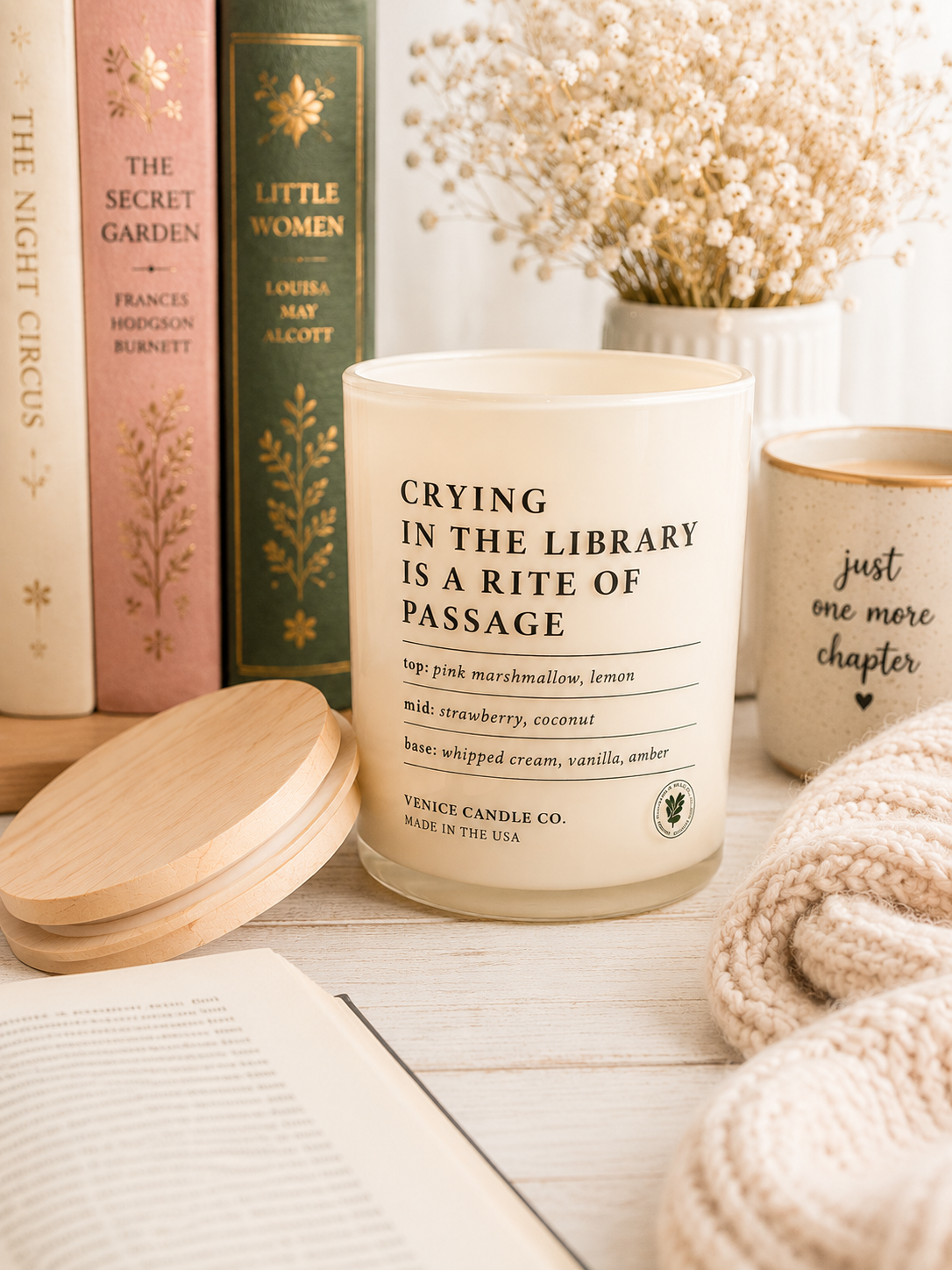 Crying in the Library is a Rite of Passage Candle - 11 oz