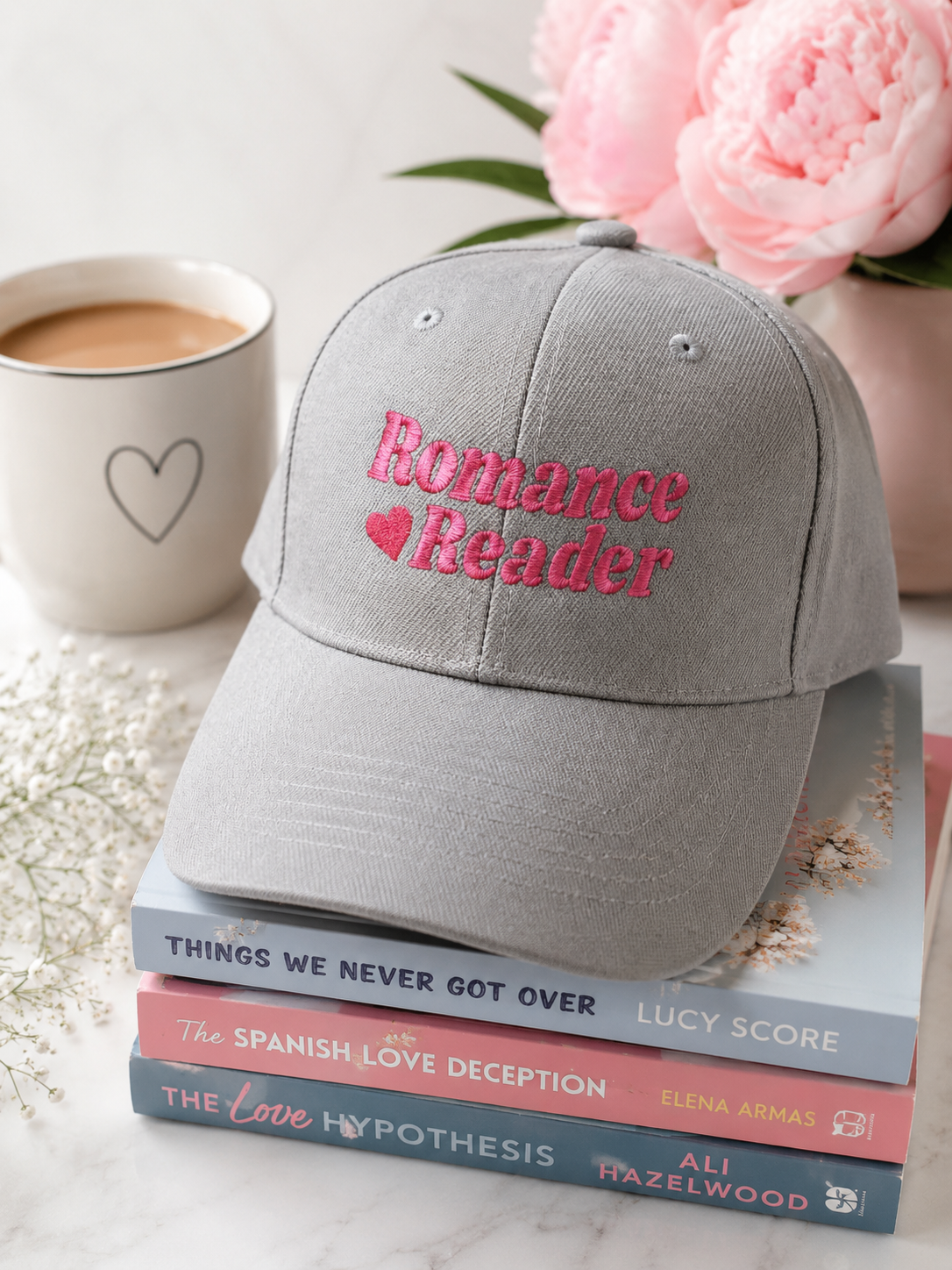 Romance Reader Embroidered Hat