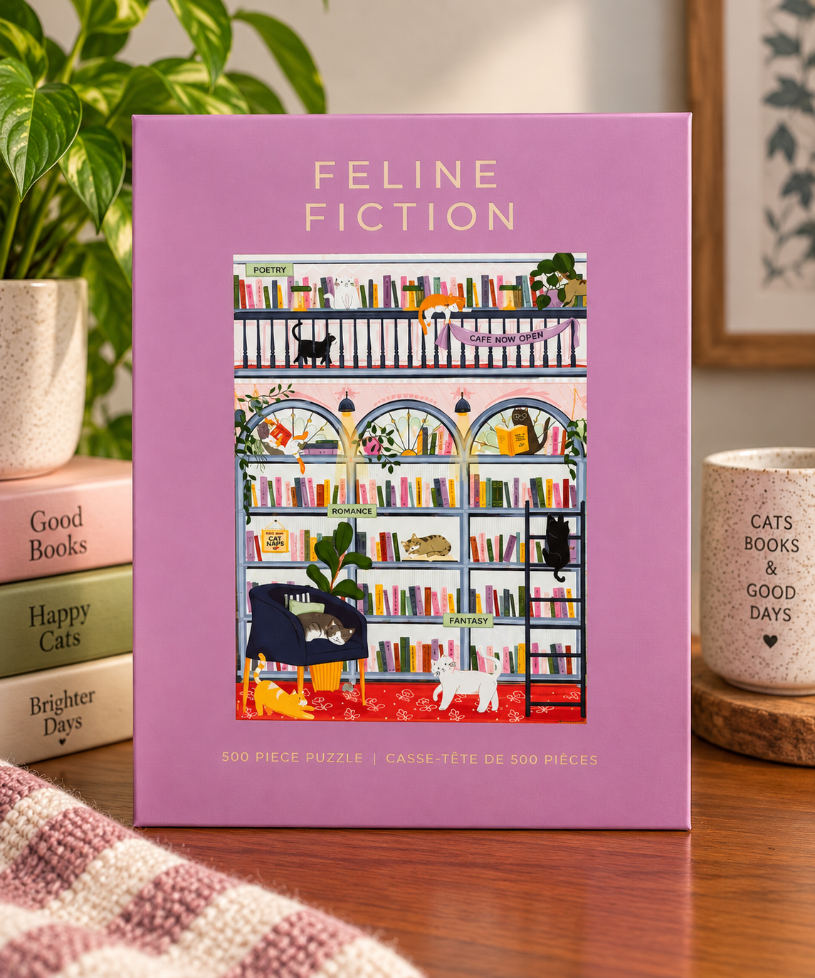 Feline Fiction - 500 Piece Puzzle