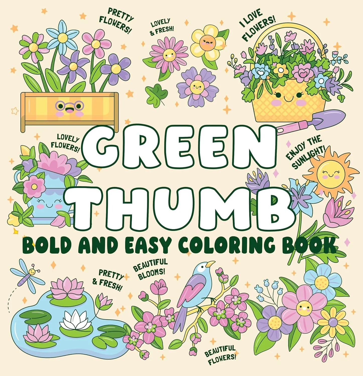 Green Thumb: Bold & Easy Coloring Book