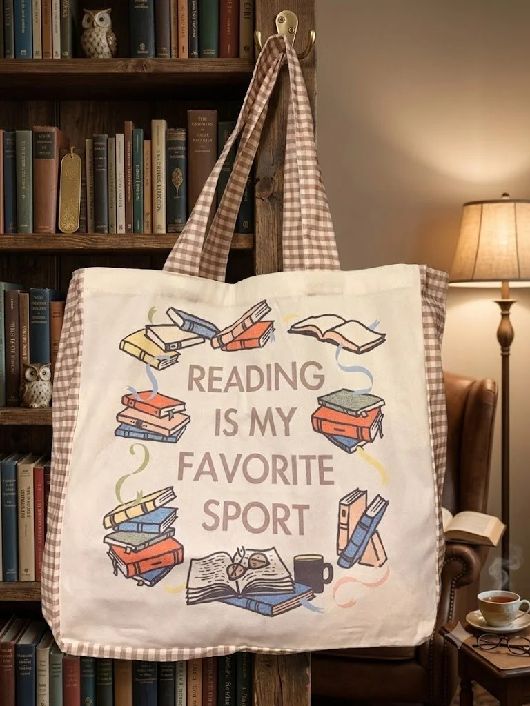 Reading is my favorite sport Tote Bag