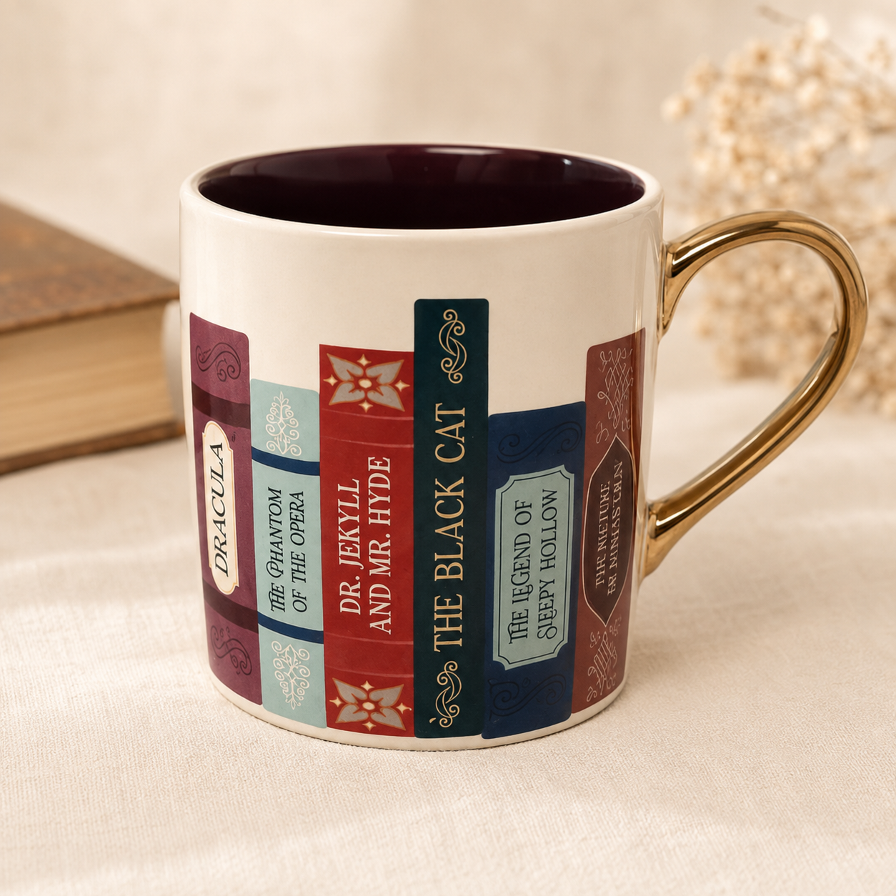 Gothic Classics Bookshelf Mug