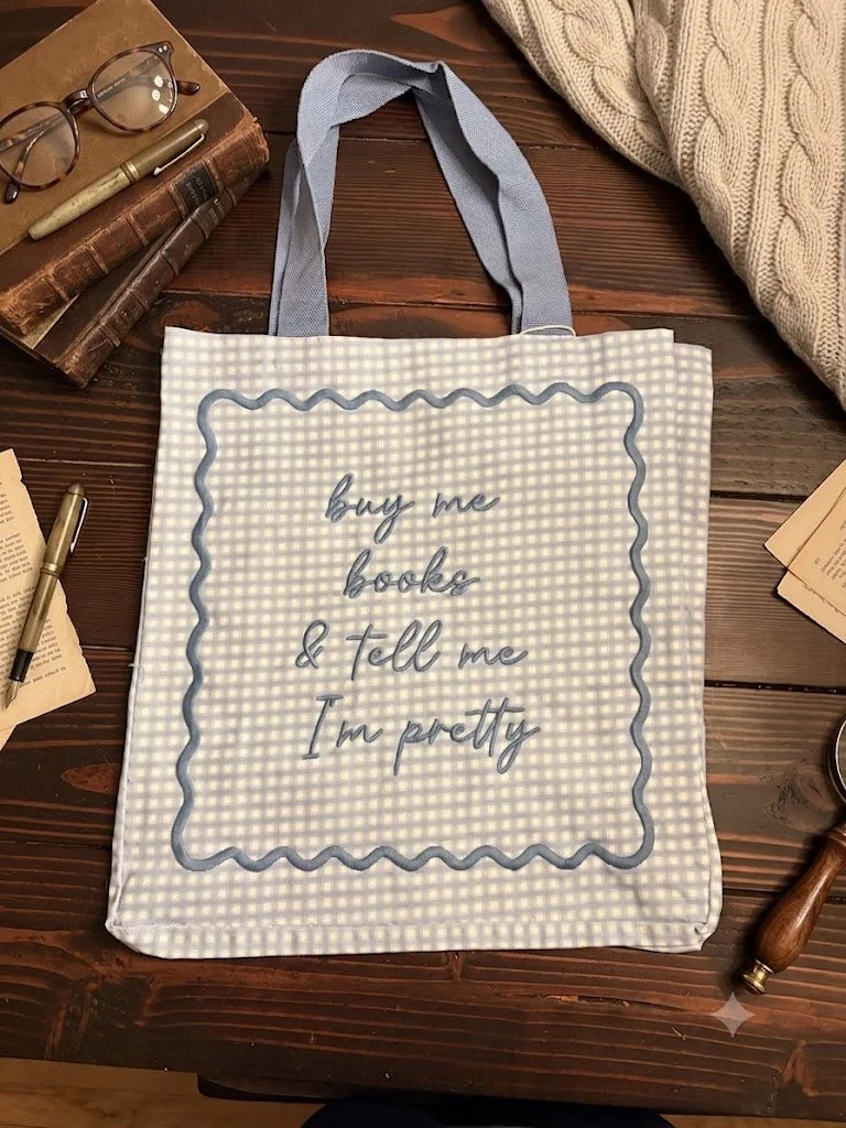 Buy me books and Tell me I'm pretty Tote Bag