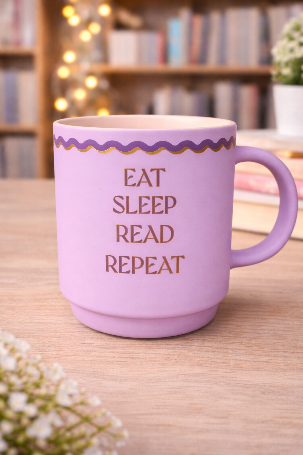 Eat, Sleep, Read, Repeat Mug