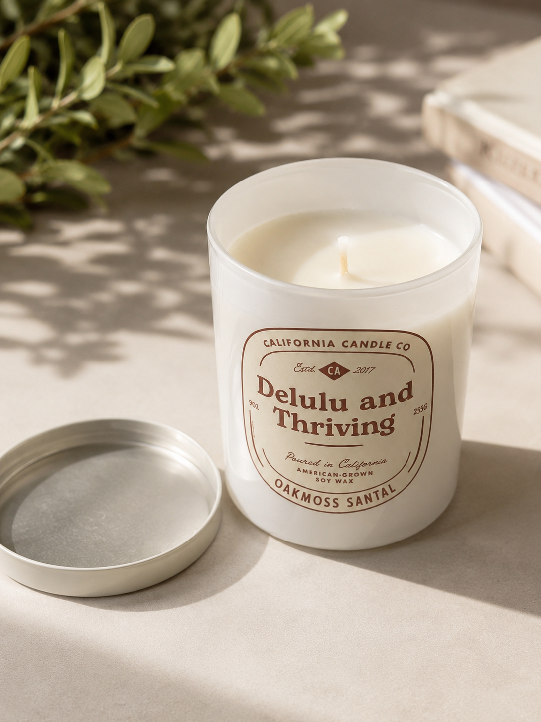 Delulu and Thriving Candle - 9 oz