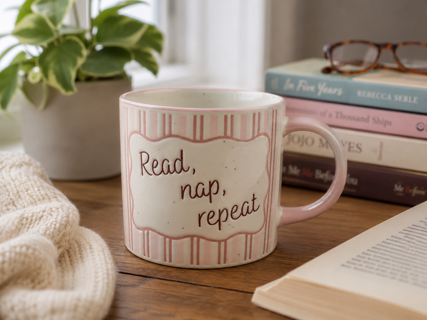 Read, Nap, Repeat Ceramic Mug