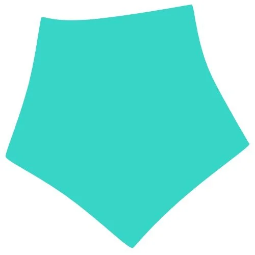 teal shape