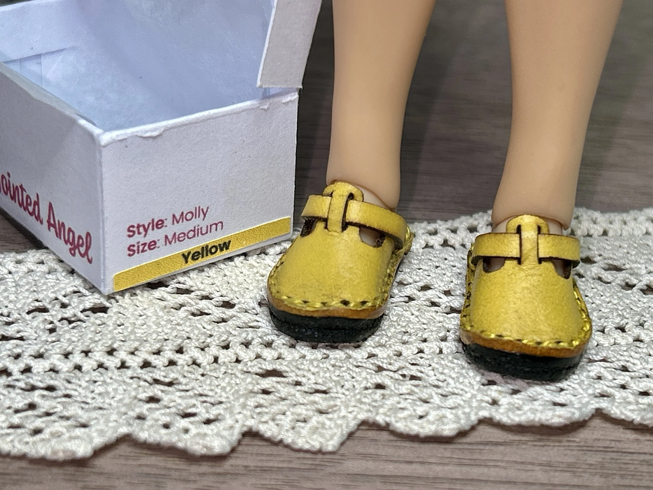 Molly: Yellow Medium top view on doll