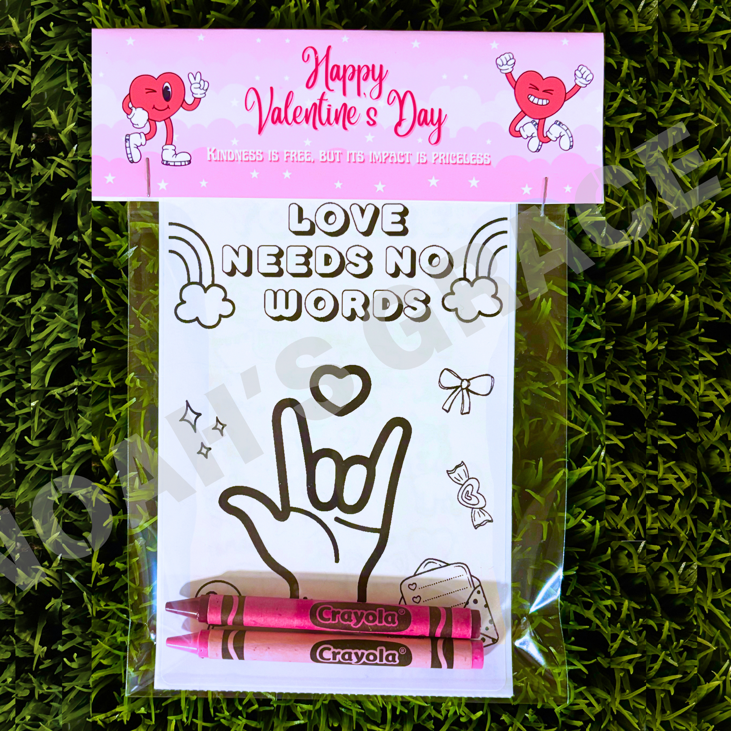 Kids Valentine's Fun Coloring Packet
