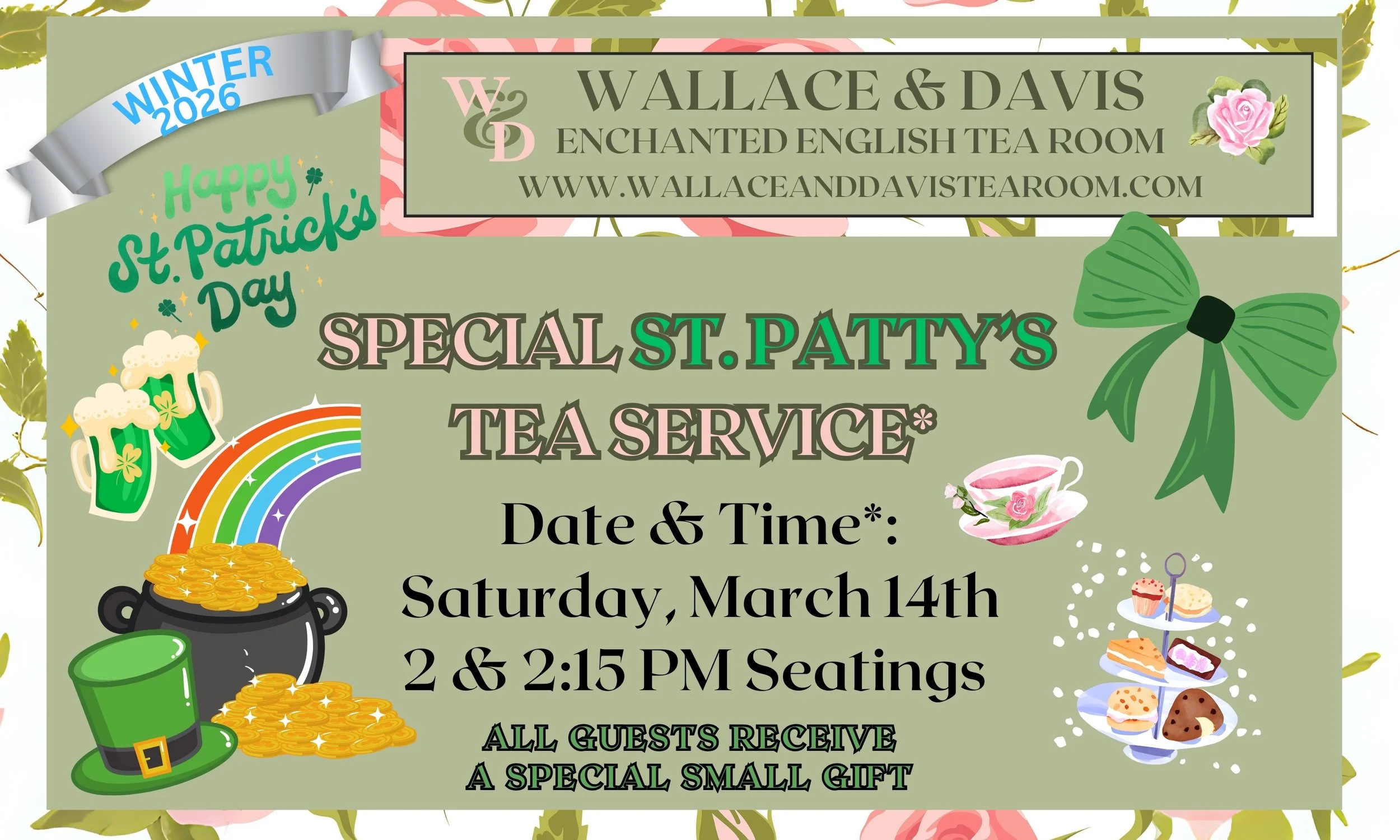 Special St Patty’s Tea Service