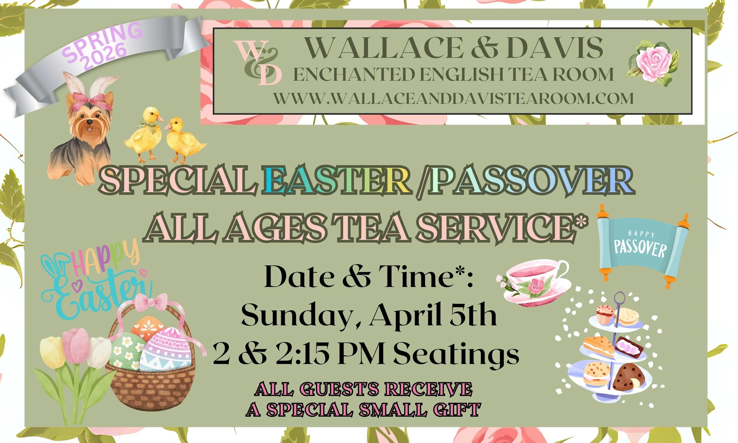 Special Easter/Passover All-Ages Tea Service
