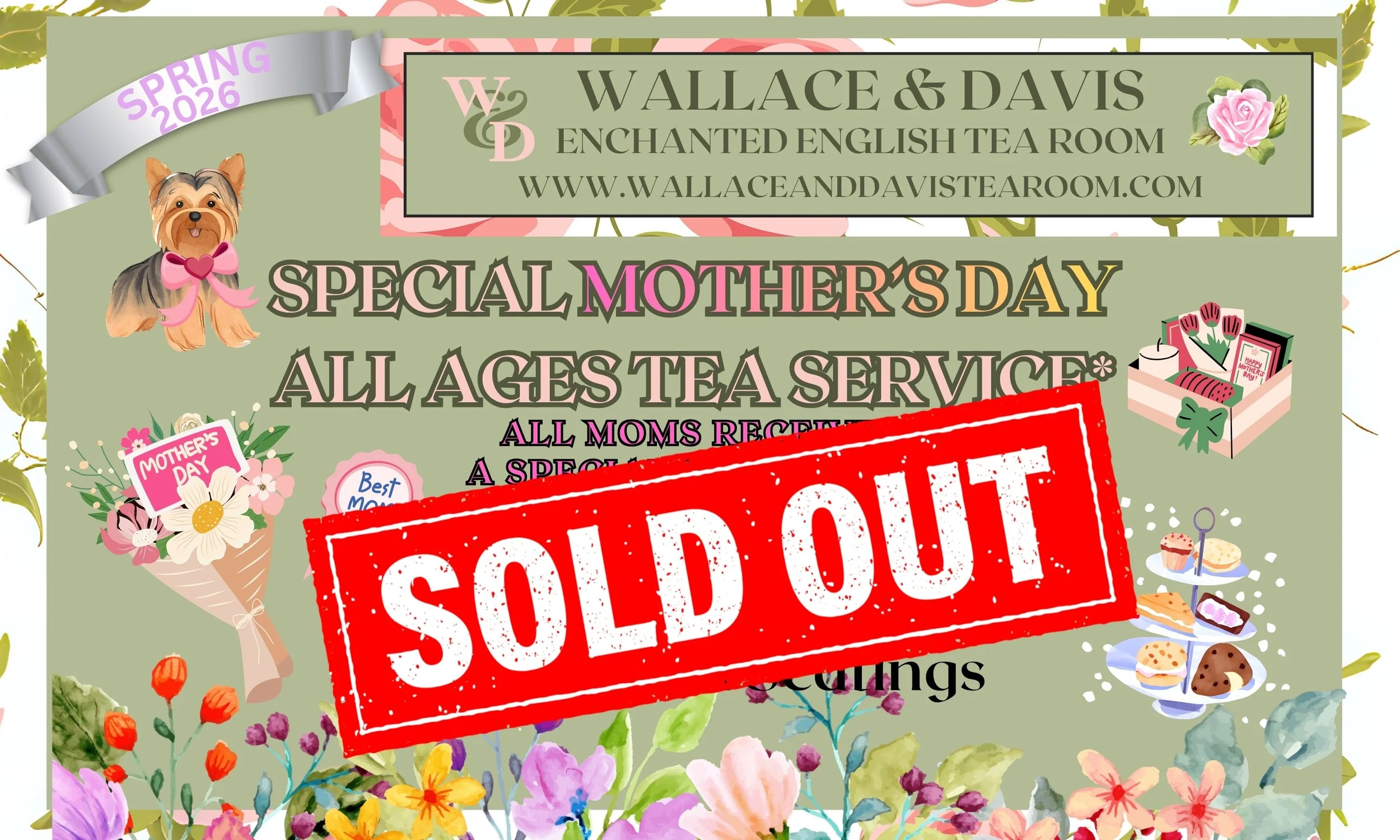 SOLD OUT - Special Mother’s Day All-Ages Tea Service