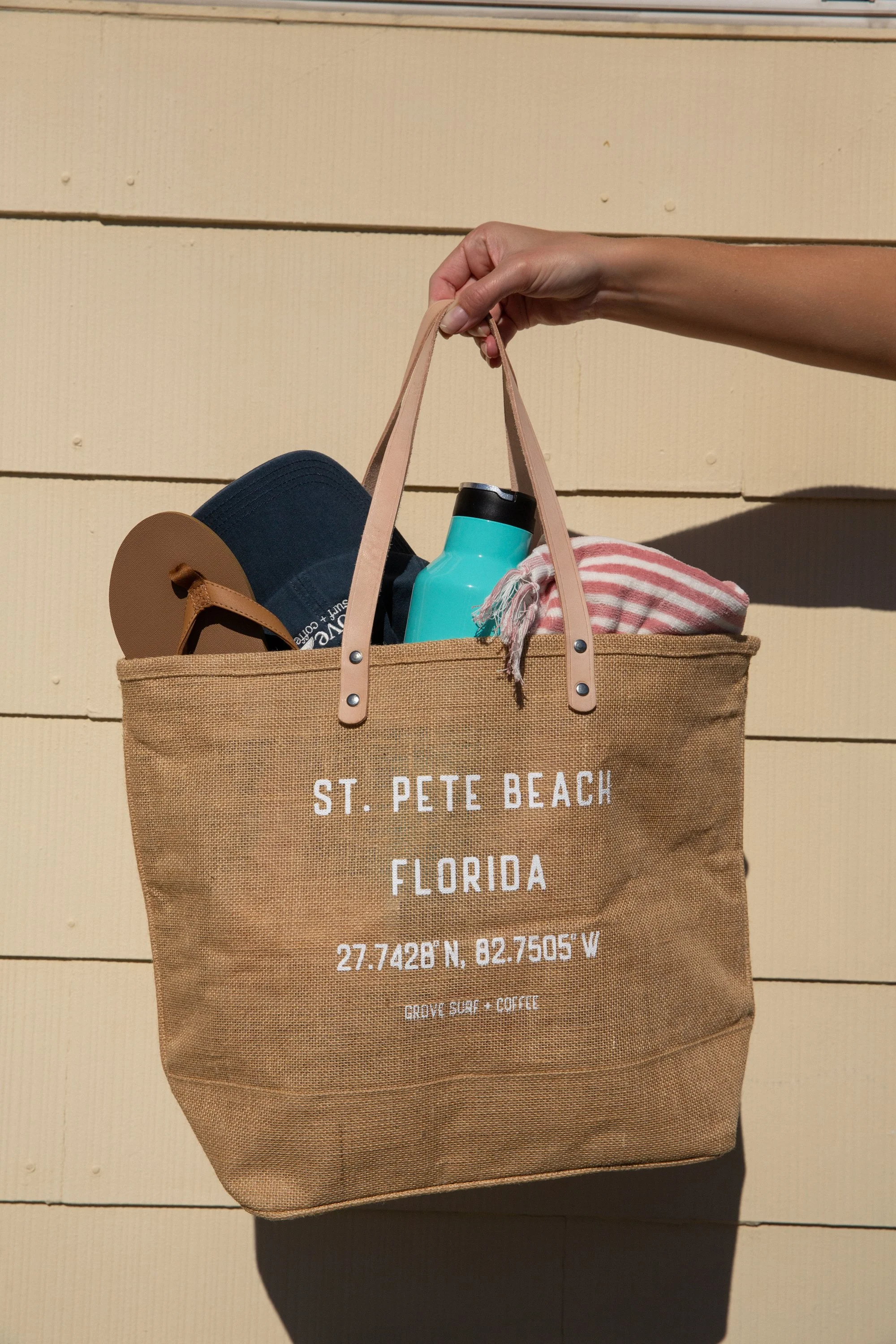 St. Pete Beach Jute Tote
