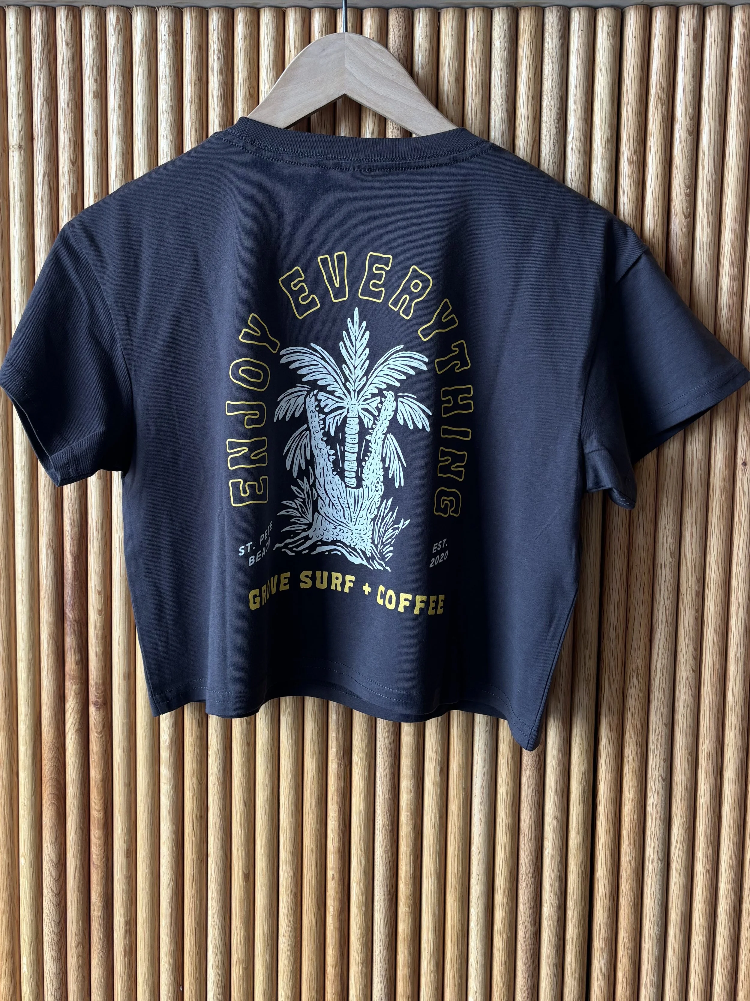 Gator S/S Crop Tee - Coal