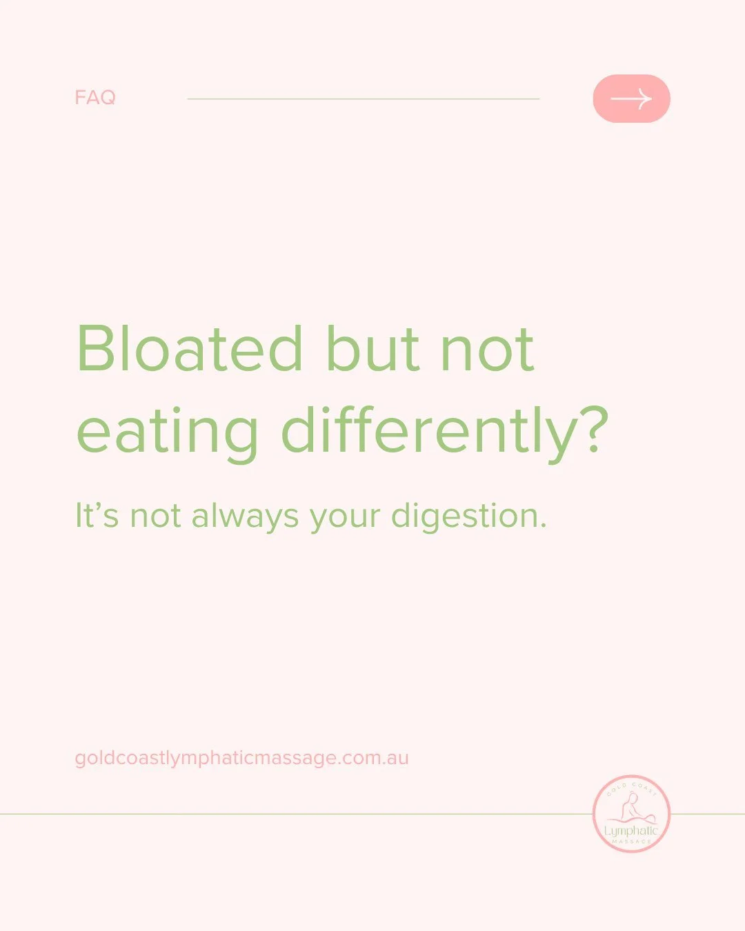 Bloating is one of the most common concerns we see in clinic, and it is not always caused by what you eat. 🙂&zwj;&harr;️

The abdomen is a major lymphatic and digestive hub. When lymphatic flow slows, fluid can build through the belly and lower back
