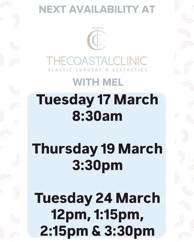 ⭐️Book with Mel at The Coastal Clinic 
⭐️Level 1, 278 Ferry Rd, Southport
⭐️call 56830820 or book through the link below
⭐️Tuesday&rsquo;s &amp; Thursday&rsquo;s 8:30am-4:30pm

https://tinyurl.com/The-Coastal-Clinic