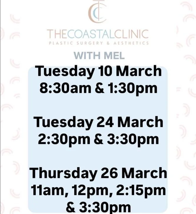 ⭐️Book with Mel at The Coastal Clinic 
⭐️Level 1, 278 Ferry Rd, Southport
⭐️call 56830820 or book through the link below
⭐️Tuesday&rsquo;s &amp; Thursday&rsquo;s 8:30am-4:30pm

https://tinyurl.com/The-Coastal-Clinic